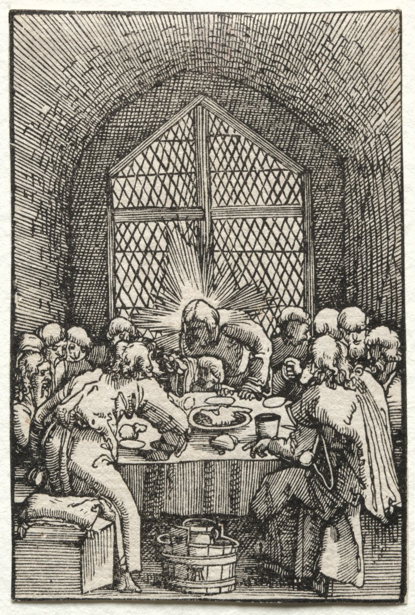 人の堕落と贖い：最後の晩餐、c。 1515。 作： アルブレヒト・アルトドルファー