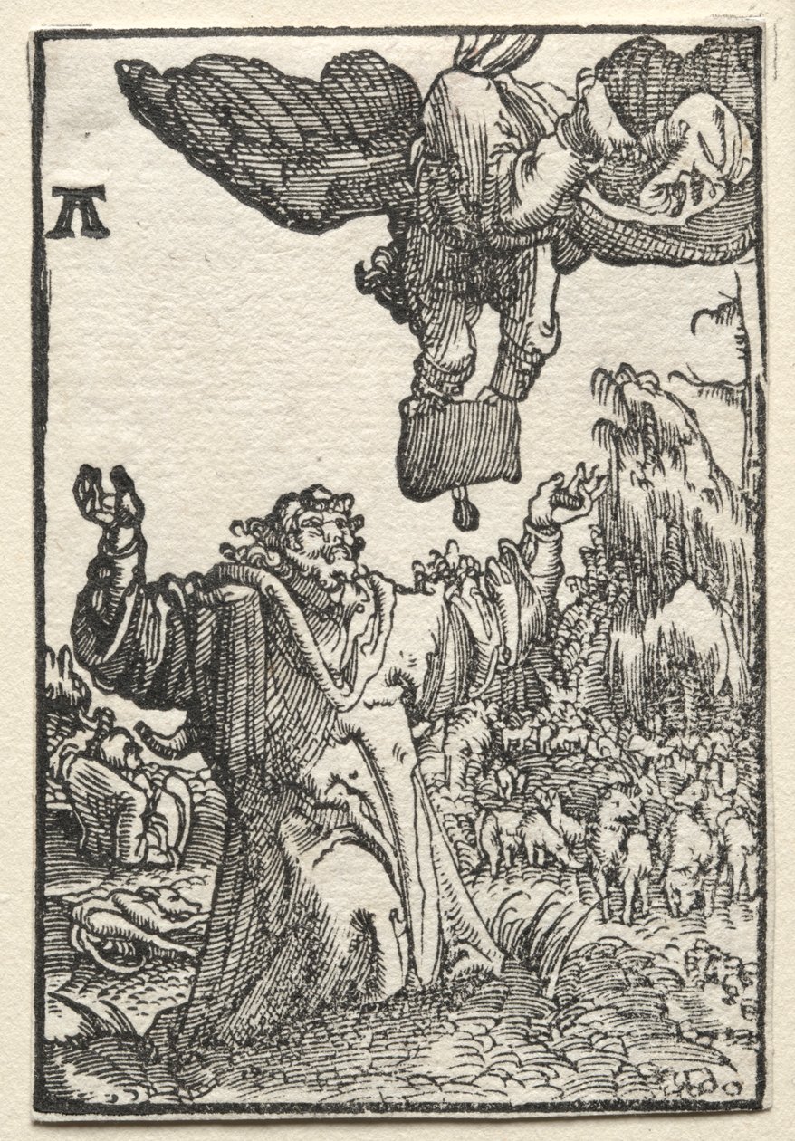 人の堕落と贖い：ヨアヒムへの天使のメッセージ、c。 1515。 作： アルブレヒト・アルトドルファー