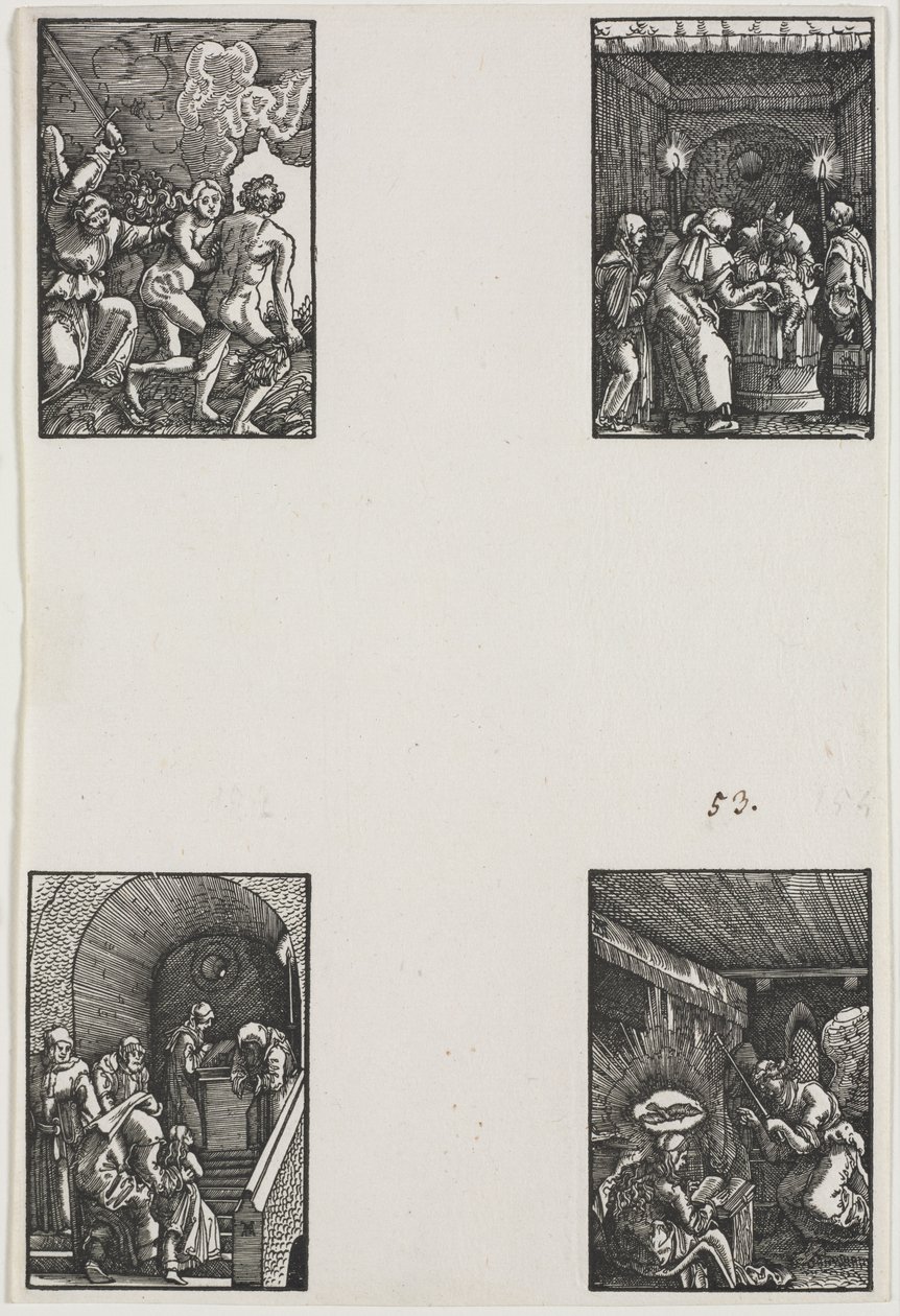 人の堕落と贖い、c。 1515。 作： アルブレヒト・アルトドルファー