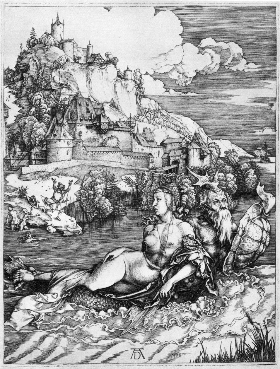 姫を連れ去る海の怪物、1500年、1936年 作： アルブレヒト・デューラー