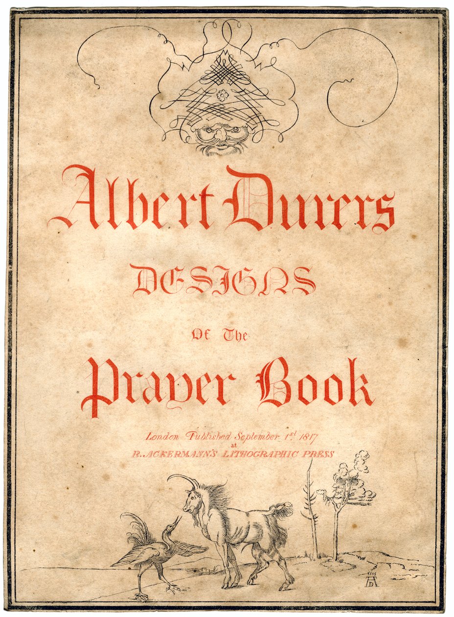 1817年の祈祷書のためのアルバートデューラーデザイン。 作： アルブレヒト・デューラー