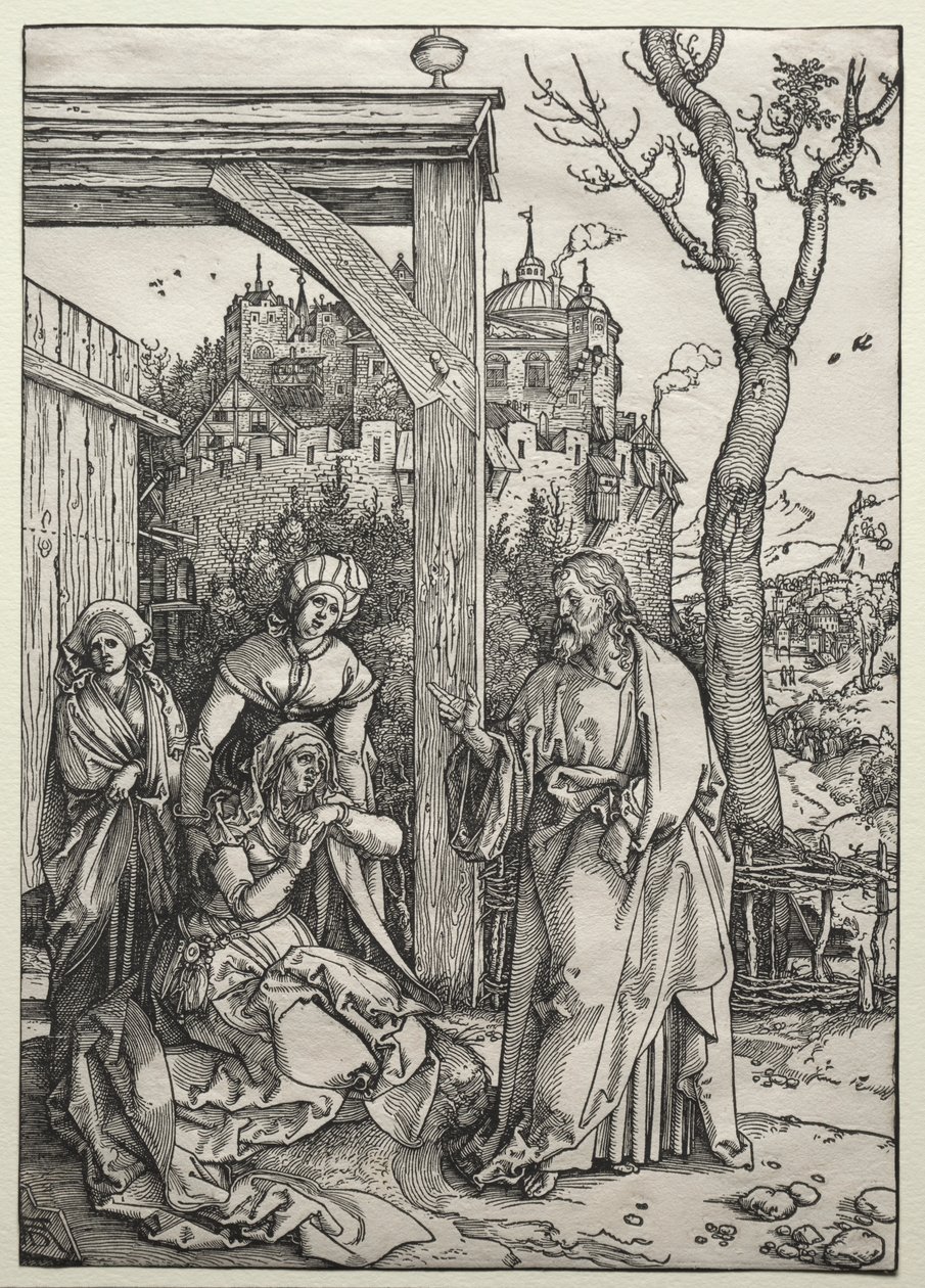 キリストが母のもとを去る、c。 1504-1505。 作： アルブレヒト・デューラー