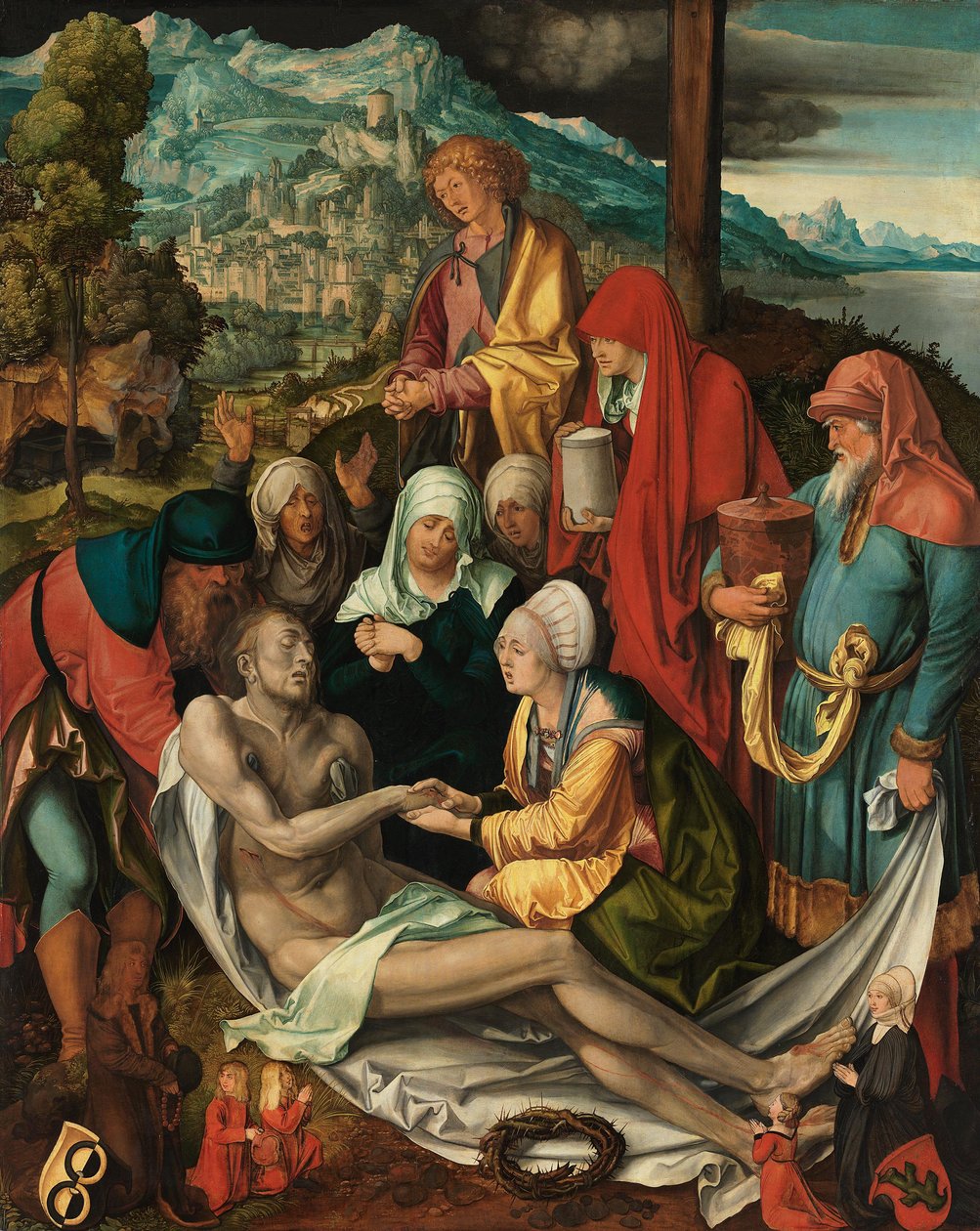 ドイツ語：Beweinung Christi ("Glimsche Beweinung") キリストの嘆き 作： アルブレヒト・デューラー
