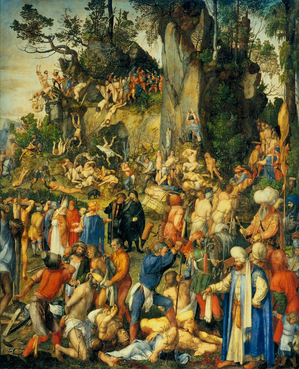 ドイツ語：Marter der zehntausend Christen 一万人の殉教者 作： アルブレヒト・デューラー