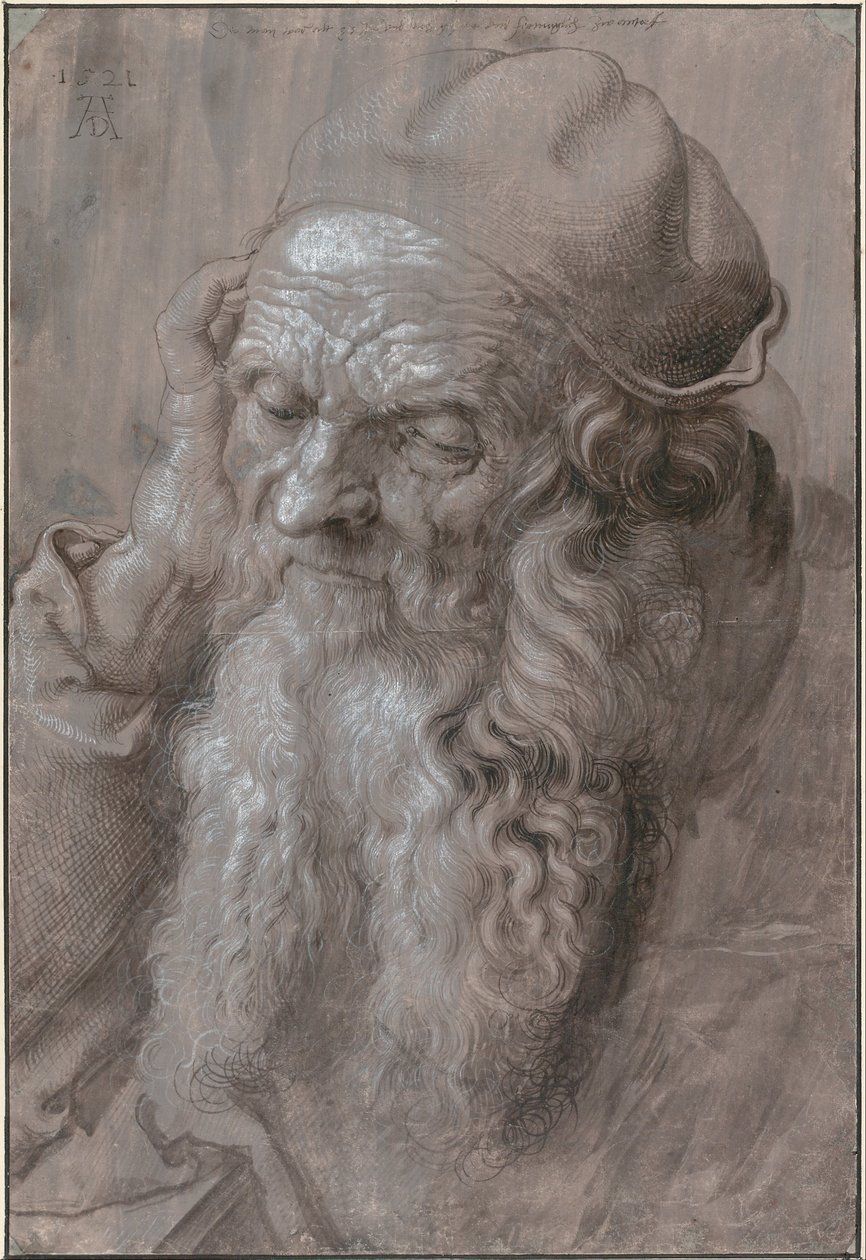 老人の頭、1521年 作： アルブレヒト・デューラー