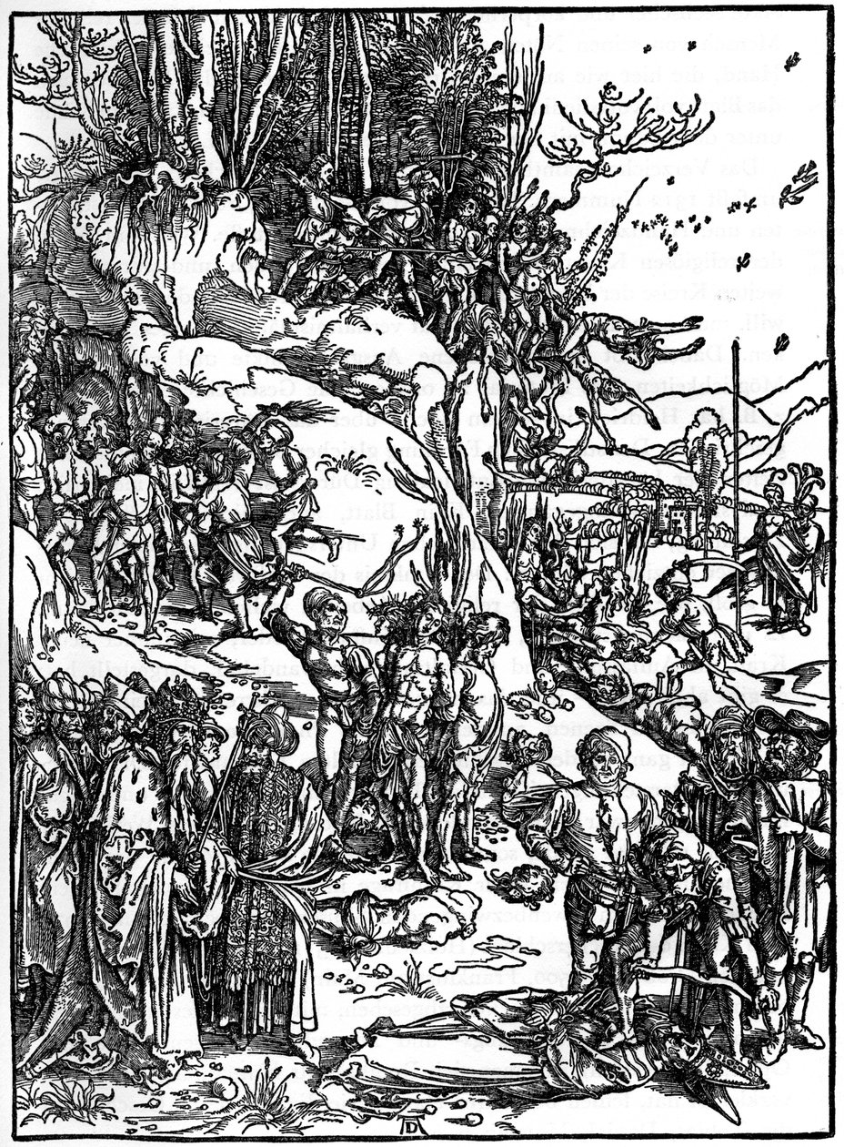 アララト山での1万人のクリスチャンの殉教、1495年-1497年、1936年 作： アルブレヒト・デューラー