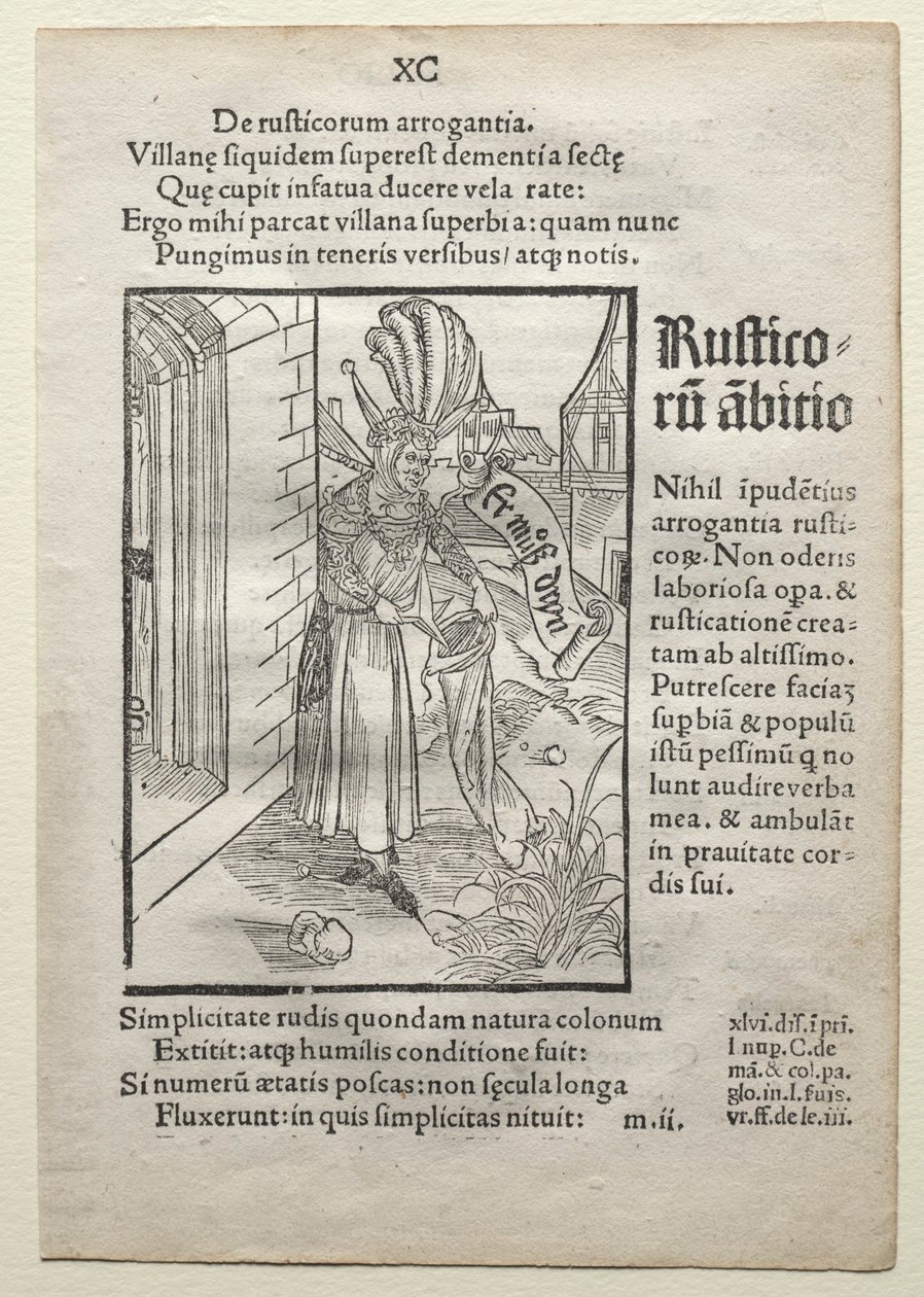 1497年以降の船の愚か者。 作： アルブレヒト・デューラー