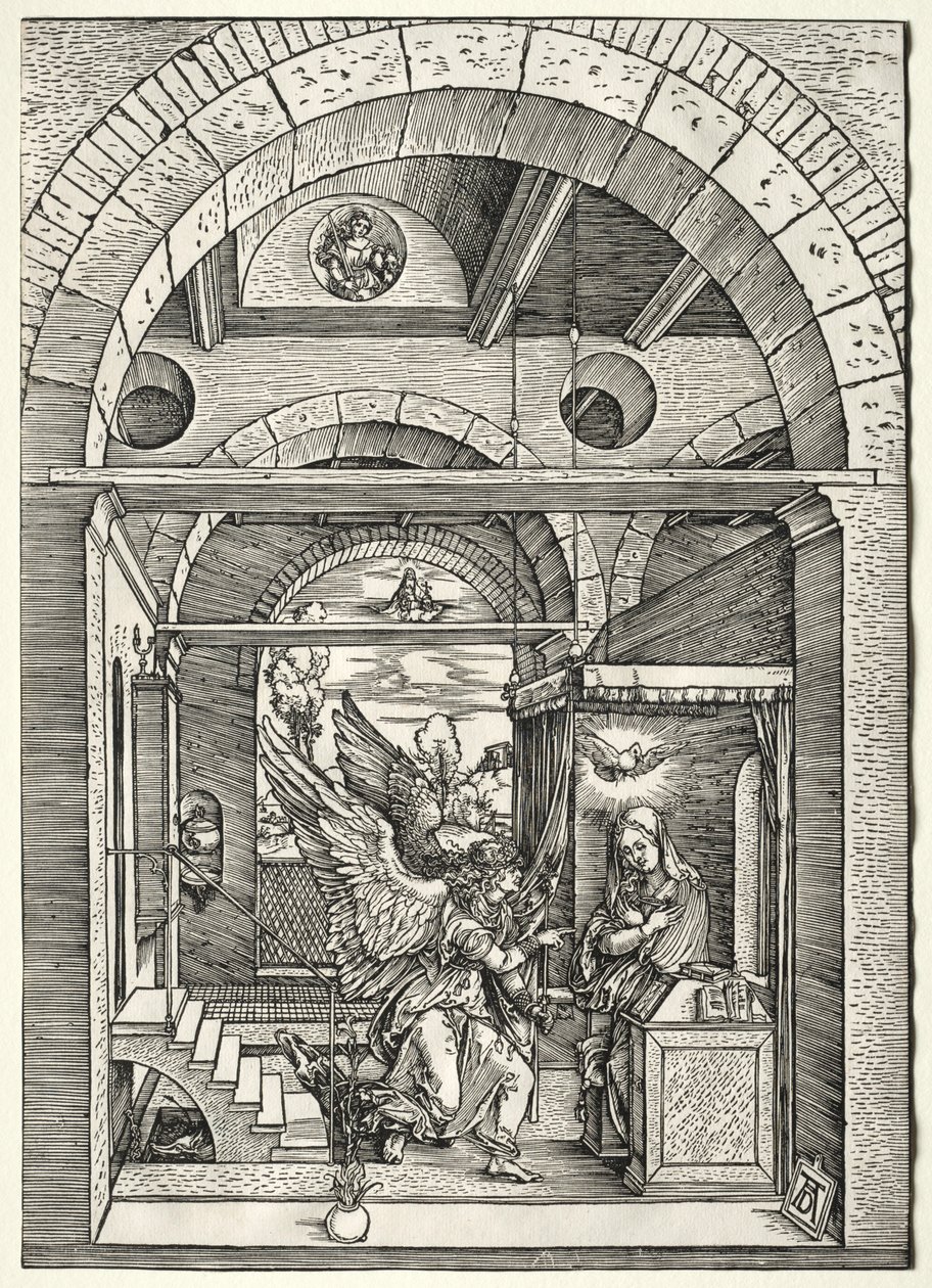 受胎告知、c。 1503-1505。 作： アルブレヒト・デューラー