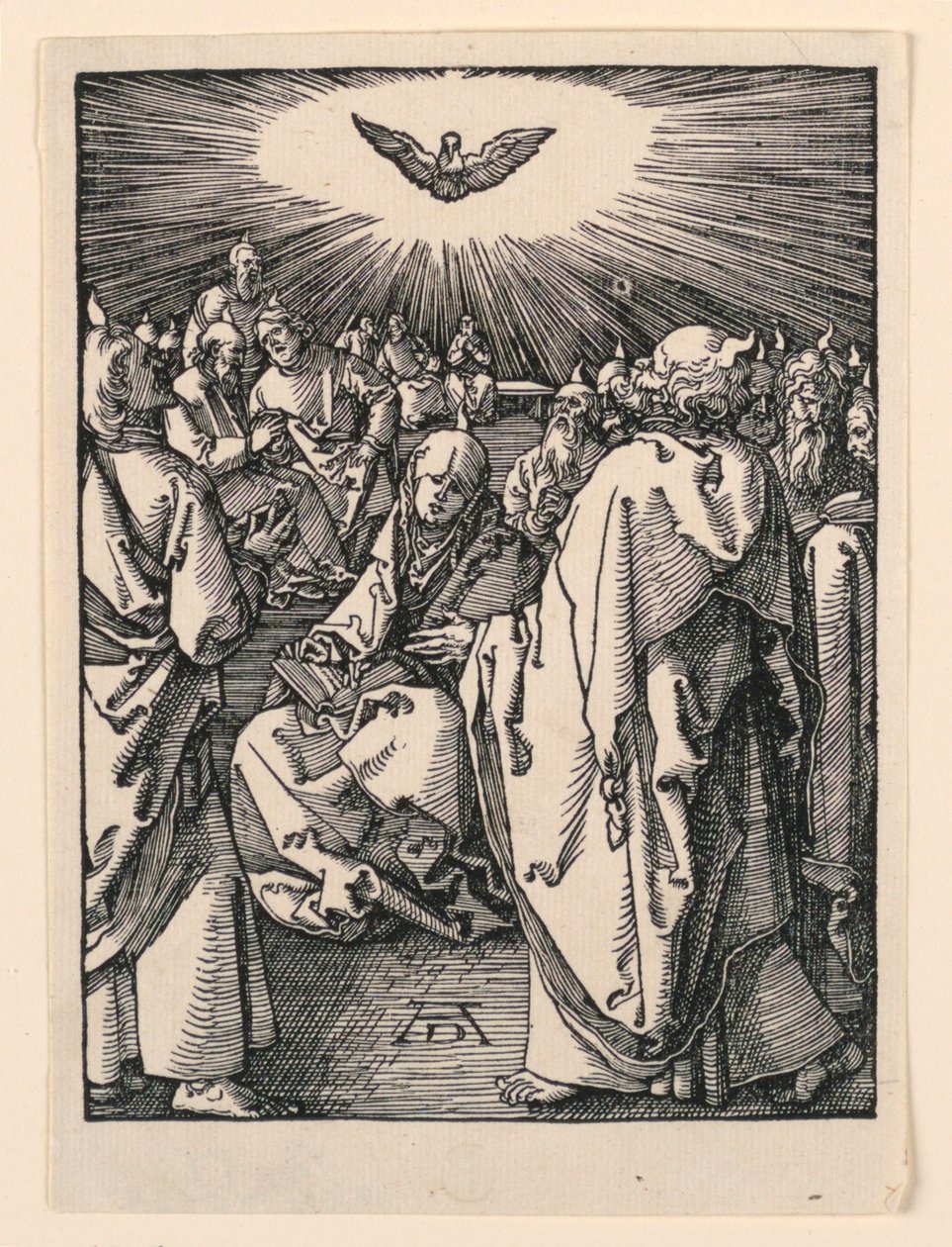 The Descent of the Holy Spirit (ペンテコステ), from The Little Passion Series 作： アルブレヒト・デューラー