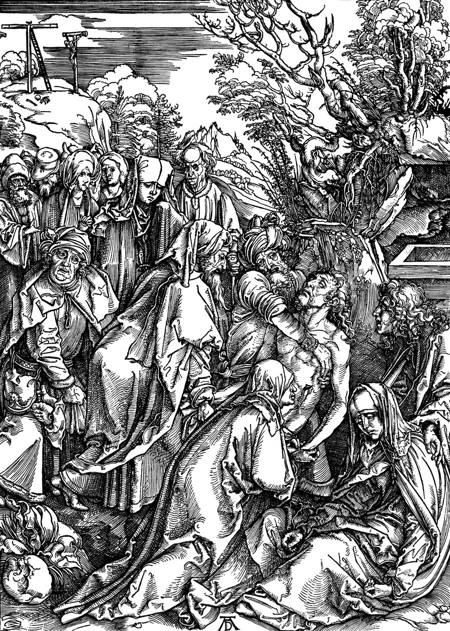 「埋葬」、c1497-c1500。 作： アルブレヒト・デューラー