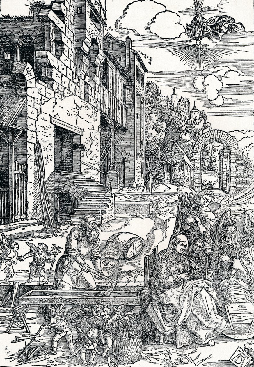 エジプトの聖家族、c1501-1502、1906 作： アルブレヒト・デューラー