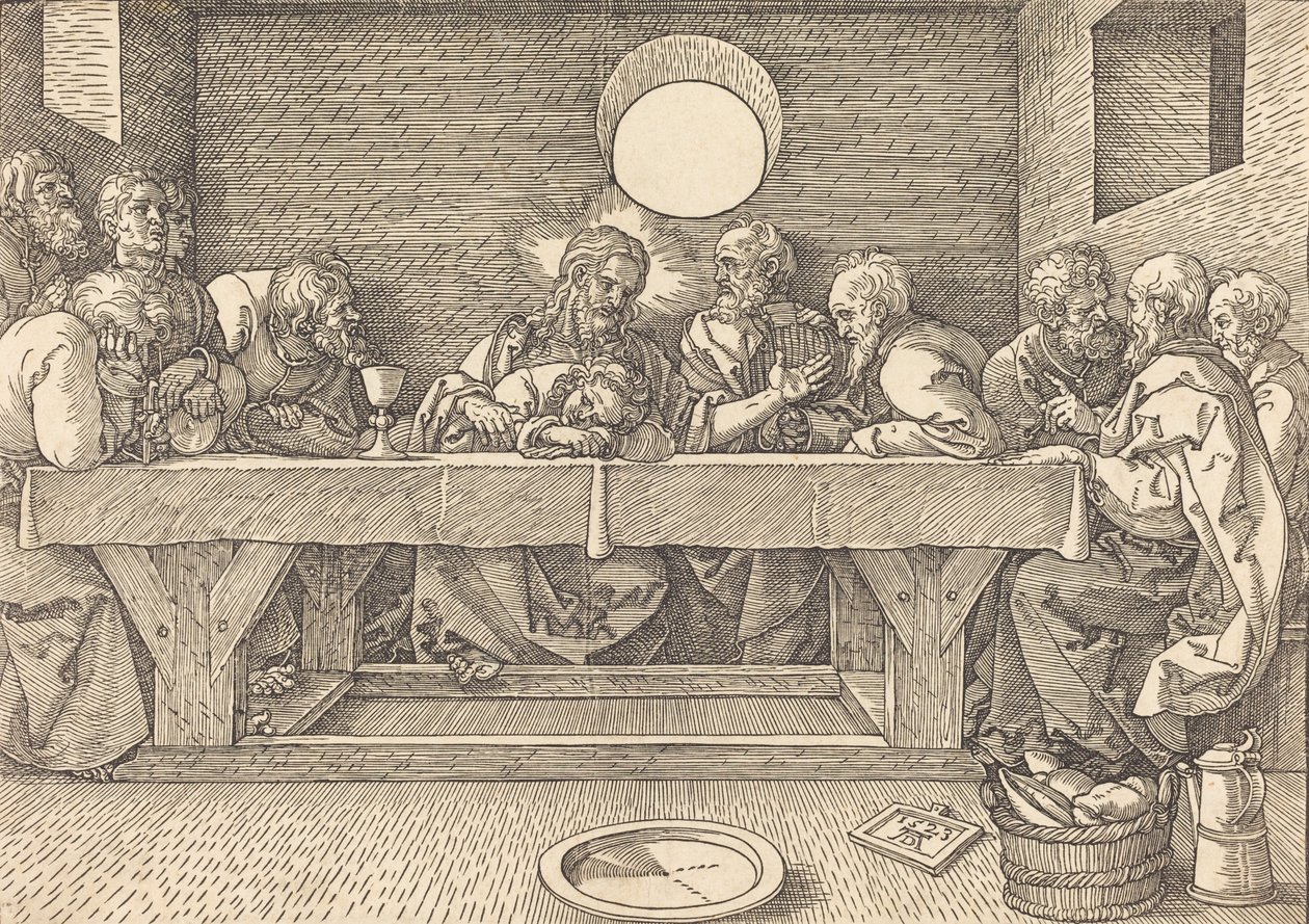 最後の晩餐、1523年。 作： アルブレヒト・デューラー