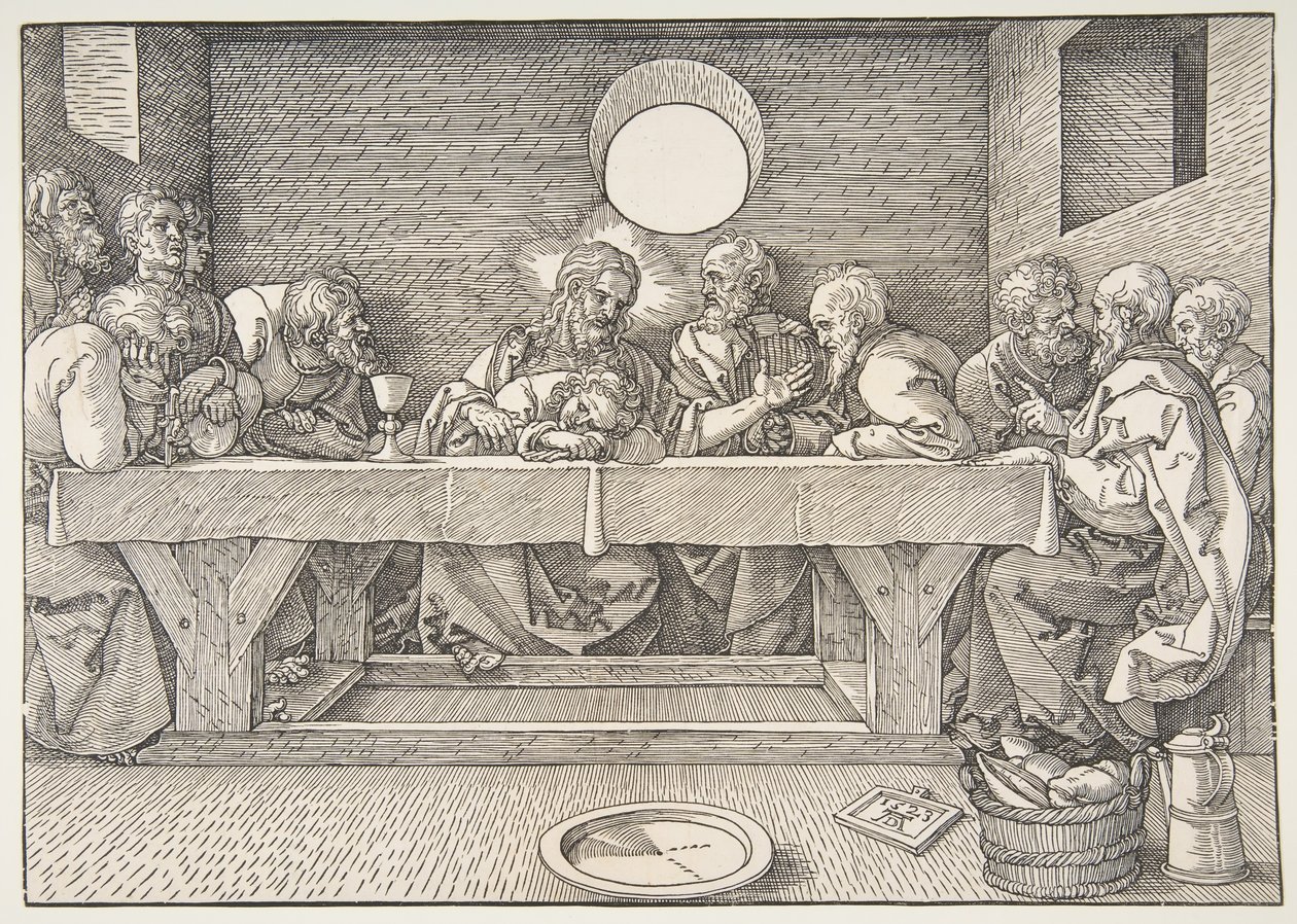 最後の晩餐、1523年。 作： アルブレヒト・デューラー