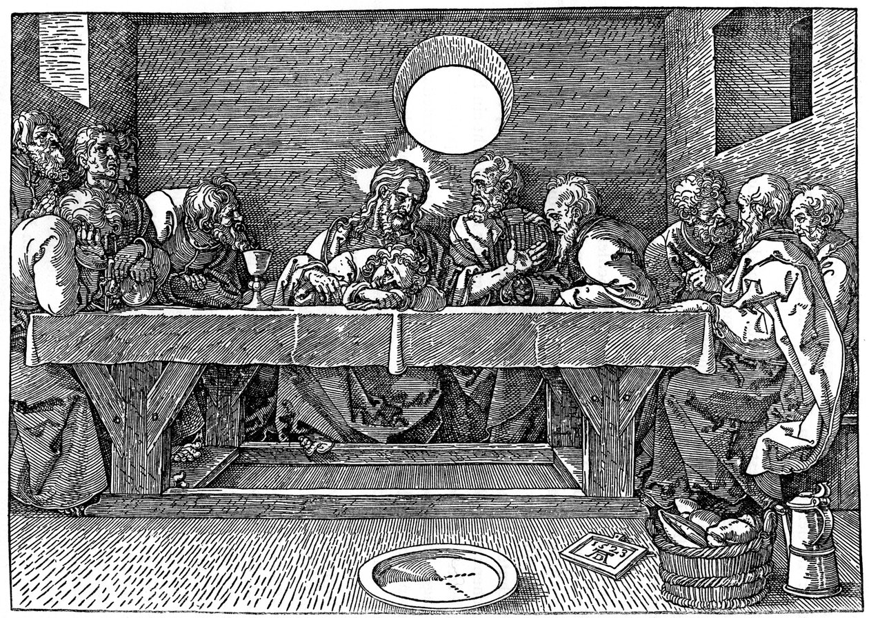 最後の晩餐、1523年、1936年 作： アルブレヒト・デューラー