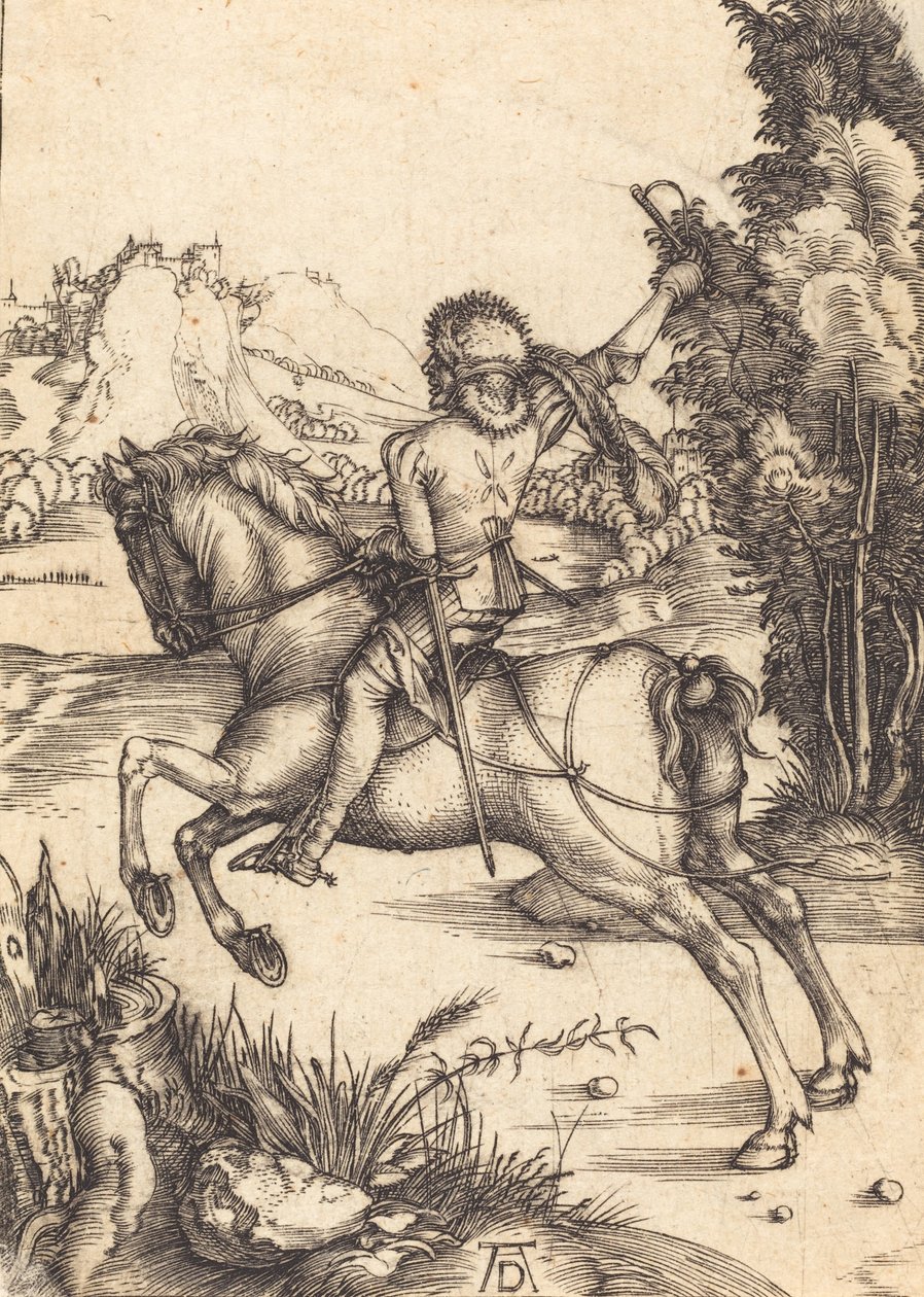 リトル・クーリエ、c。 1496年。 作： アルブレヒト・デューラー