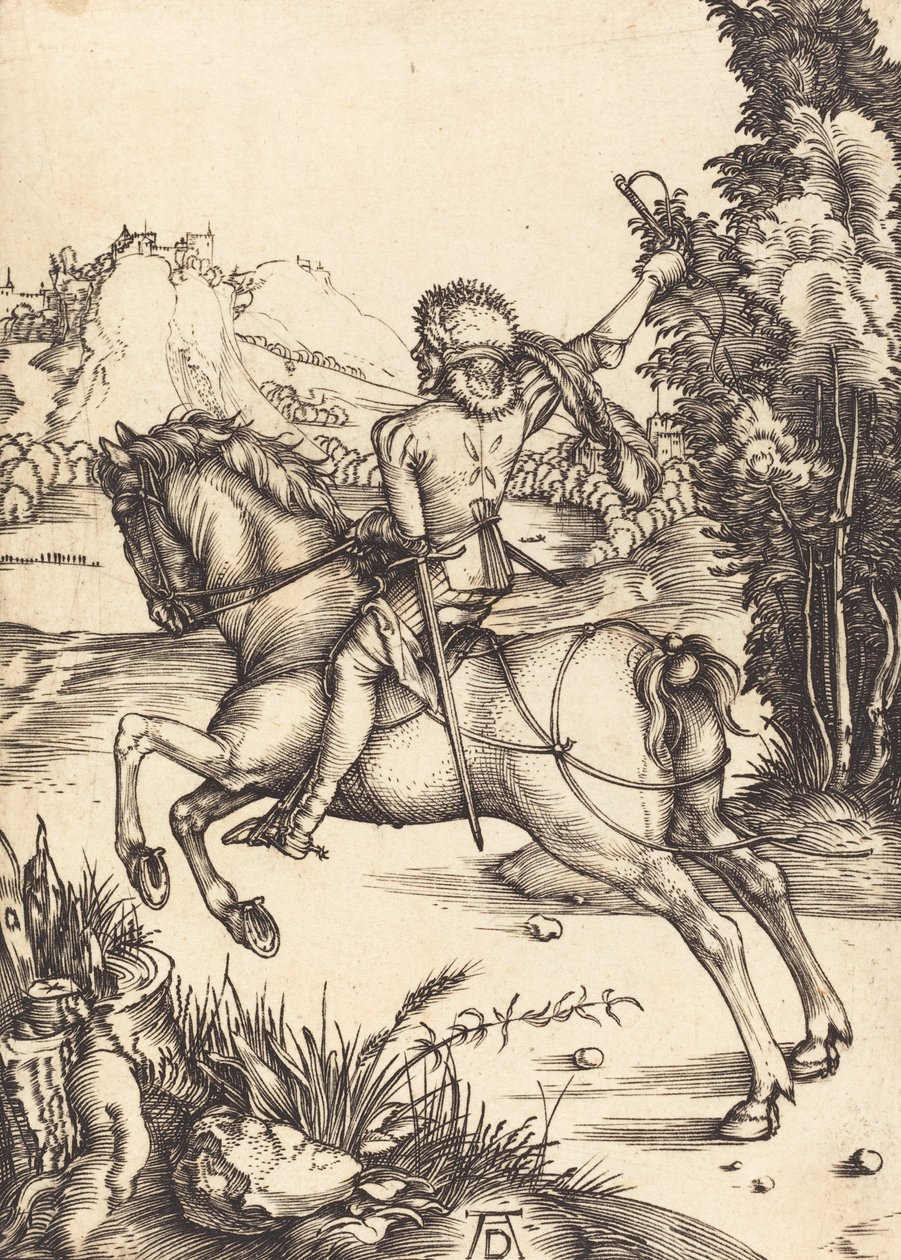 リトル・クーリエ、c。 1496年。 作： アルブレヒト・デューラー