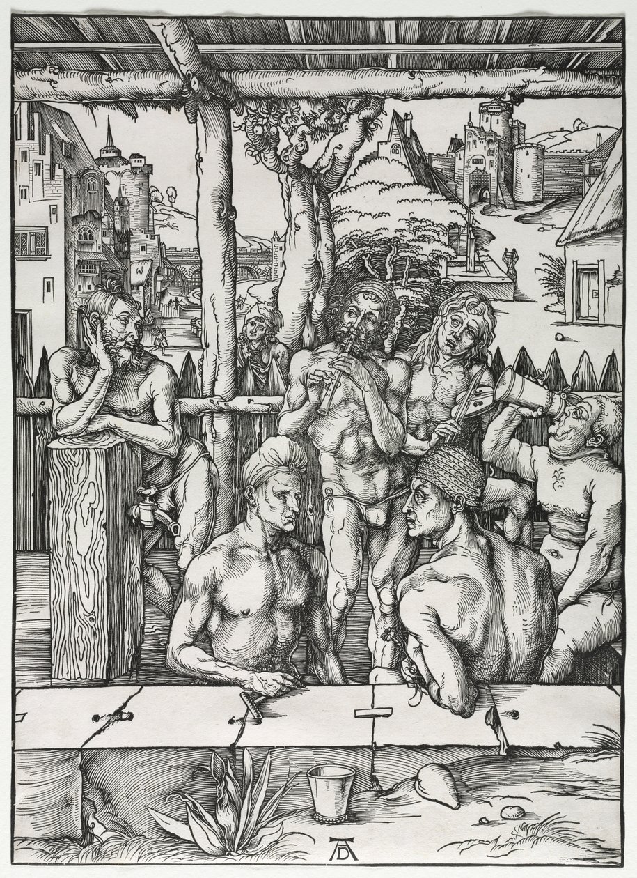 メンズバスハウス、c。 1496-1497。 作： アルブレヒト・デューラー