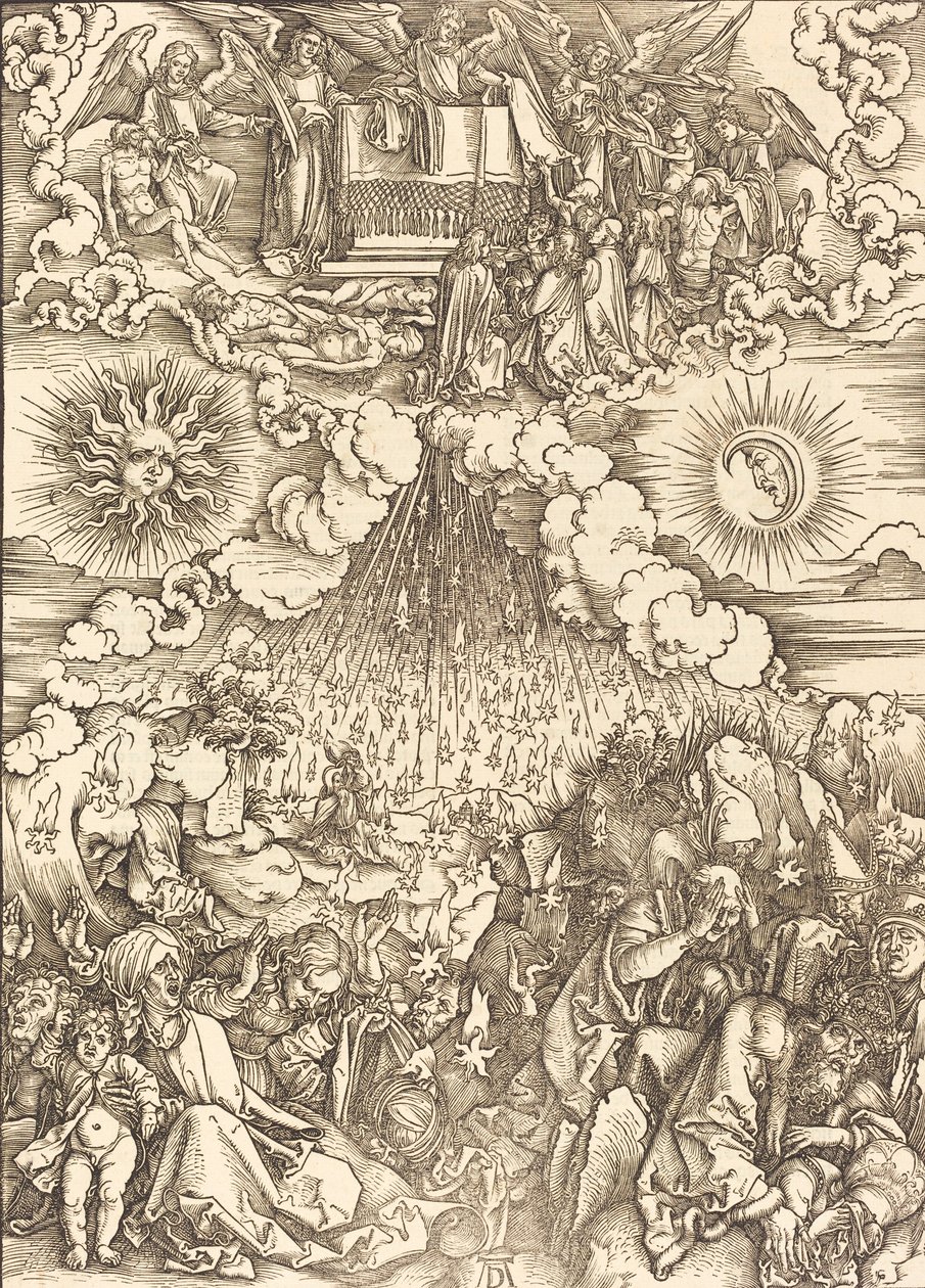 第五と第六の封印の開封、1498年。 作： アルブレヒト・デューラー