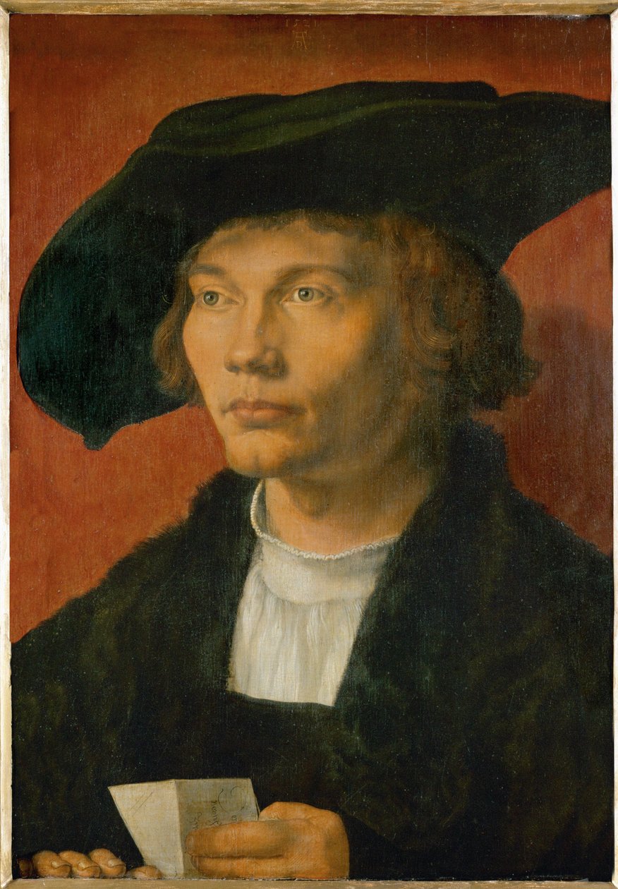 ベルンハルト・フォン・リーゼン（オーク材に絵画） 作： アルブレヒト・デューラーまたはデューラー