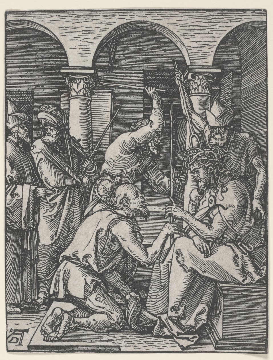 とげで戴冠したキリスト、1510年頃（木版画） 作： アルブレヒト・デューラー