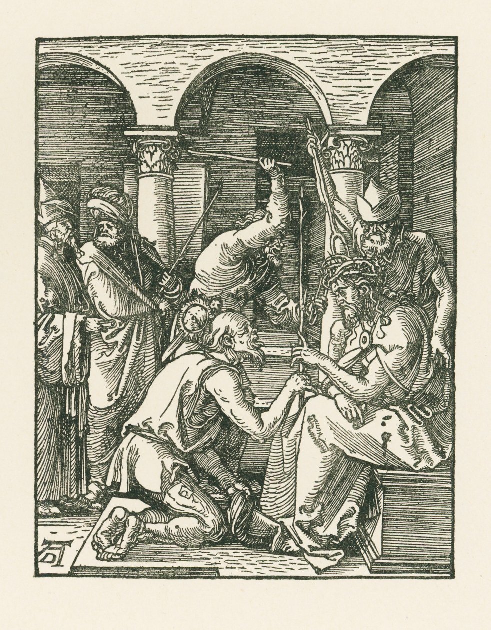 茨の冠を戴かれるキリスト 1509年頃 （木版画） 作： アルブレヒト・デューラーまたはデューラー