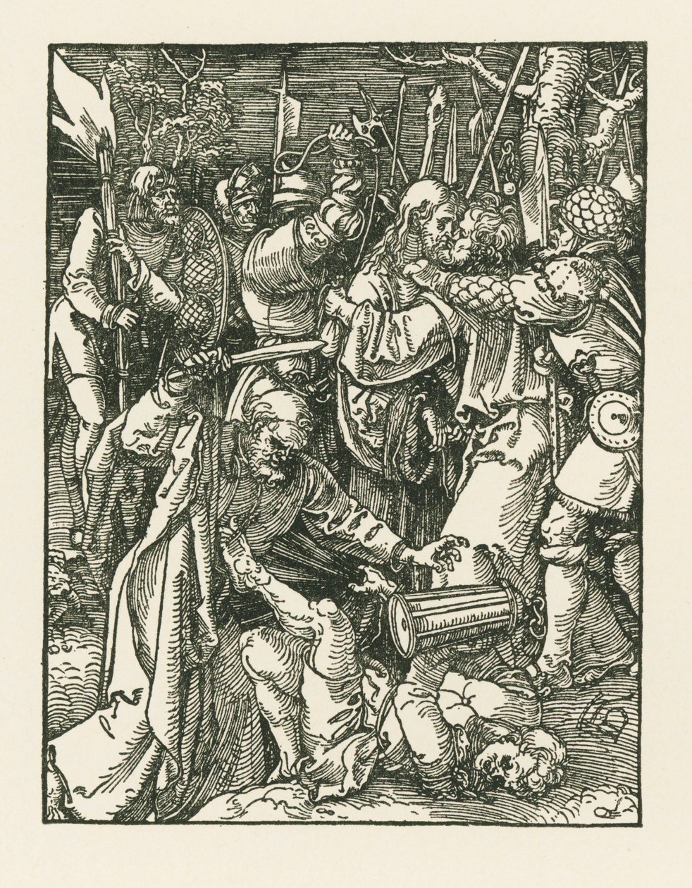 捕らわれの身となったキリスト 1509年頃（木版画） 作： アルブレヒト・デューラーまたはデューラー