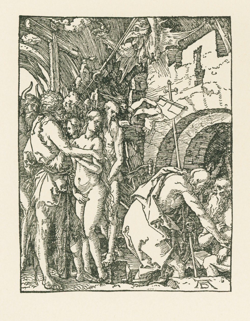 キリストの虚無への降下 1509年頃（木版画） 作： アルブレヒト・デューラーまたはデューラー