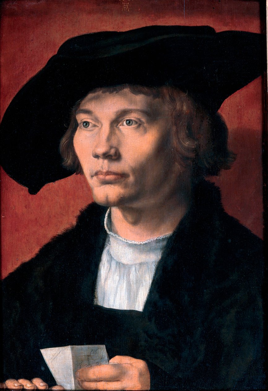 ベルンハルト・フォン・レーゼンの肖像、美術収集家 ne en 1490 - ベルンハルト・フォン・レーゼンの肖像 - アルブレヒト・デューラー作 (1471-1528) 作： アルブレヒト・デューラー