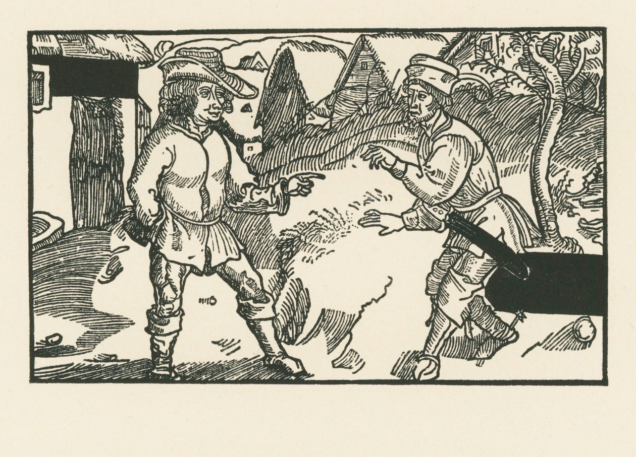 シーラスとクレメス 1492-93年頃 （木版画） 作： アルブレヒト・デューラーまたはデューラー