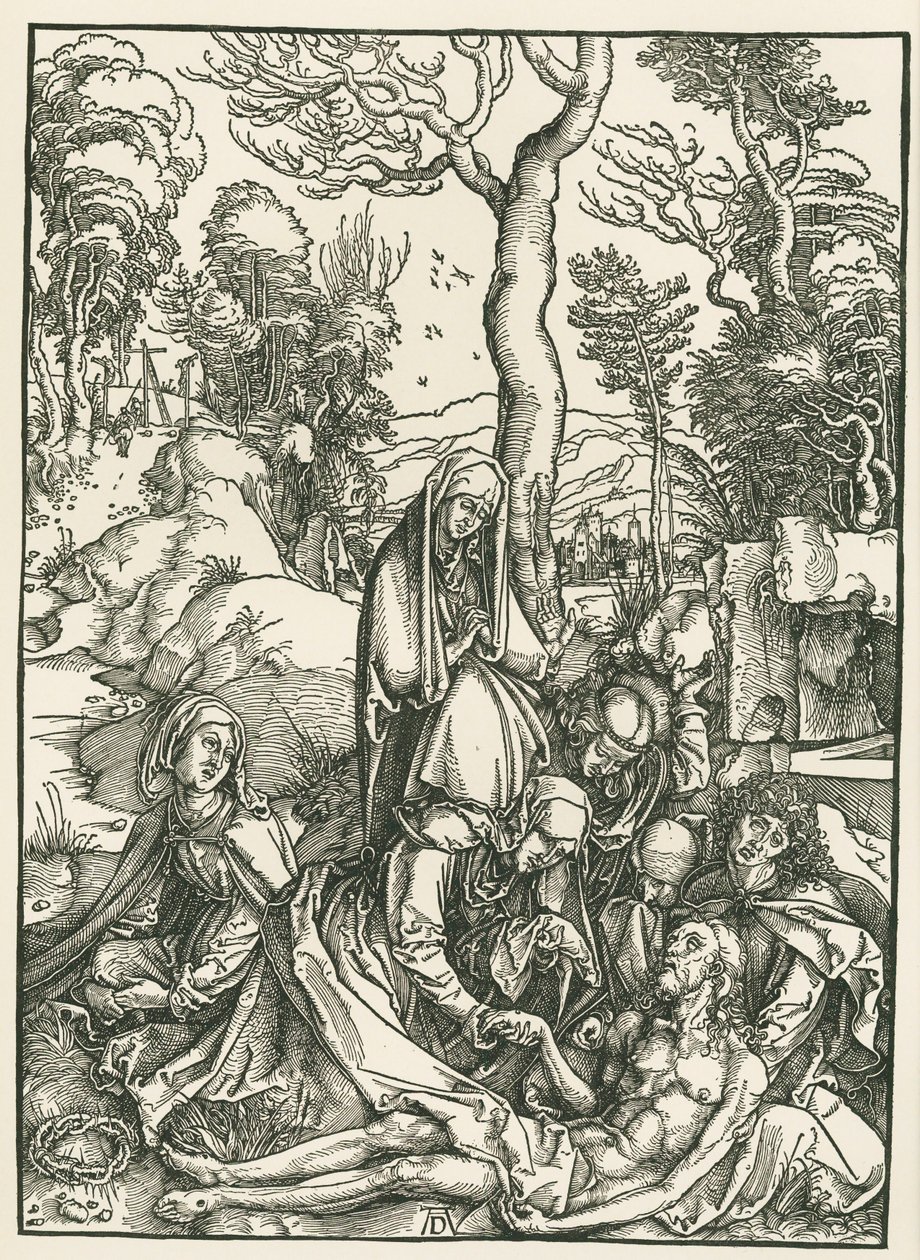キリストへの哀歌》1498-99年頃（木版画） 作： アルブレヒト・デューラーまたはデューラー