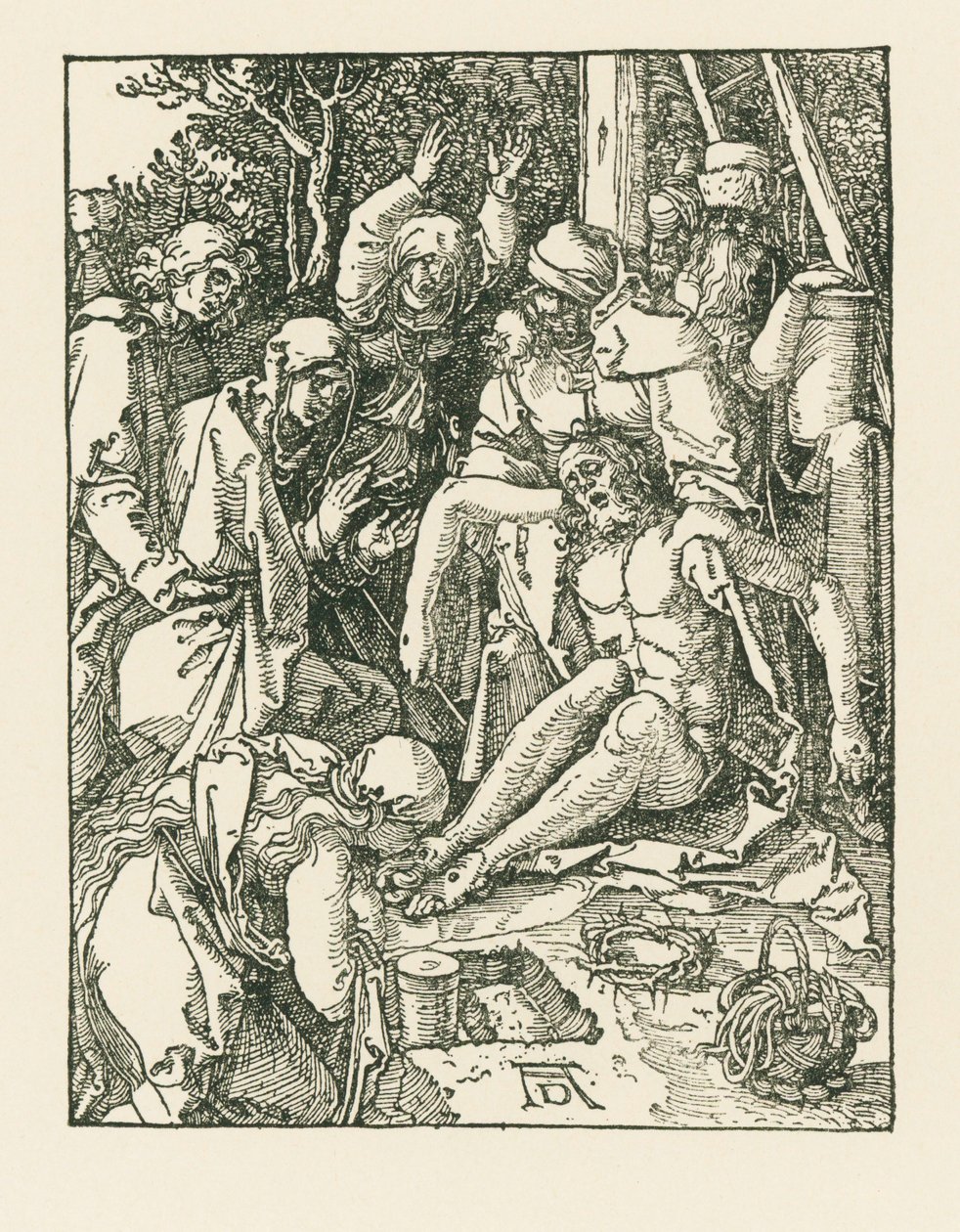 キリストへの哀歌》1509-10年頃（木版画） 作： アルブレヒト・デューラーまたはデューラー
