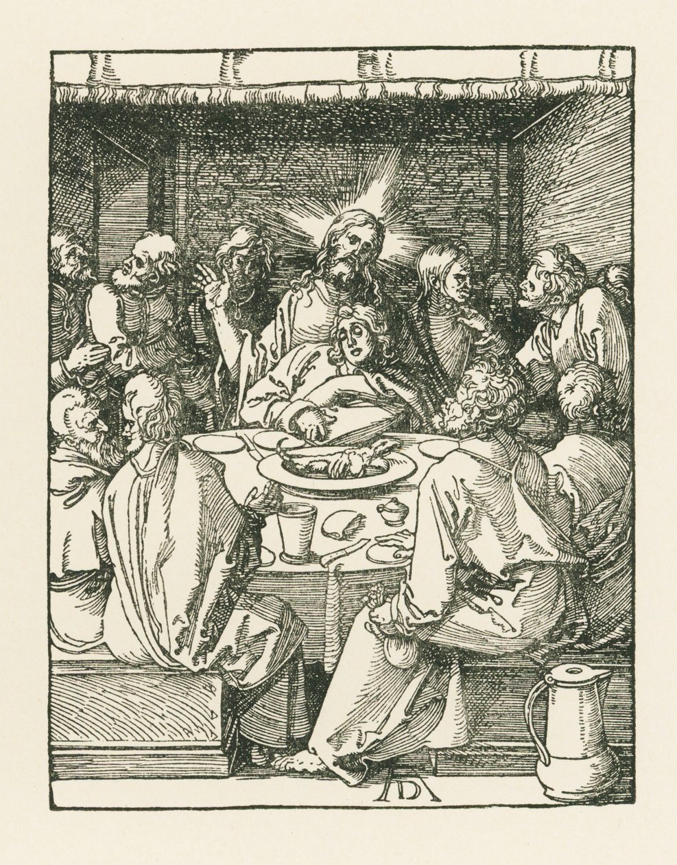 最後の晩餐 1508-09年頃（木版画） 作： アルブレヒト・デューラーまたはデューラー