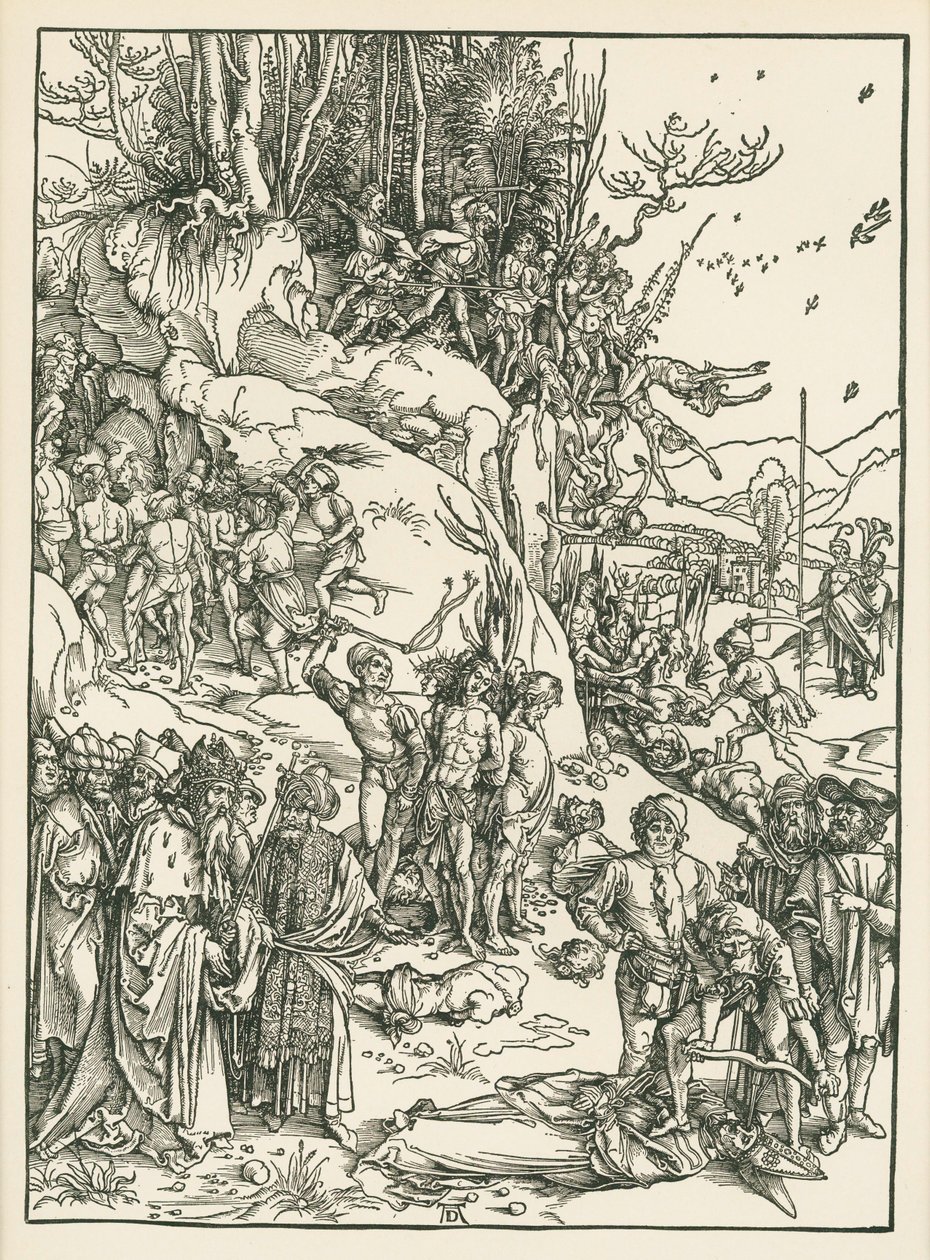万人の殉教》1496年頃（木版画） 作： アルブレヒト・デューラーまたはデューラー