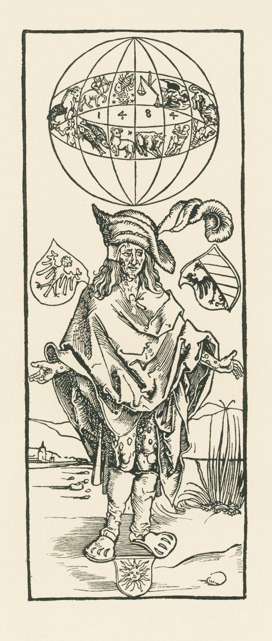 梅毒患者1496年（木版画） 作： アルブレヒト・デューラーまたはデューラー