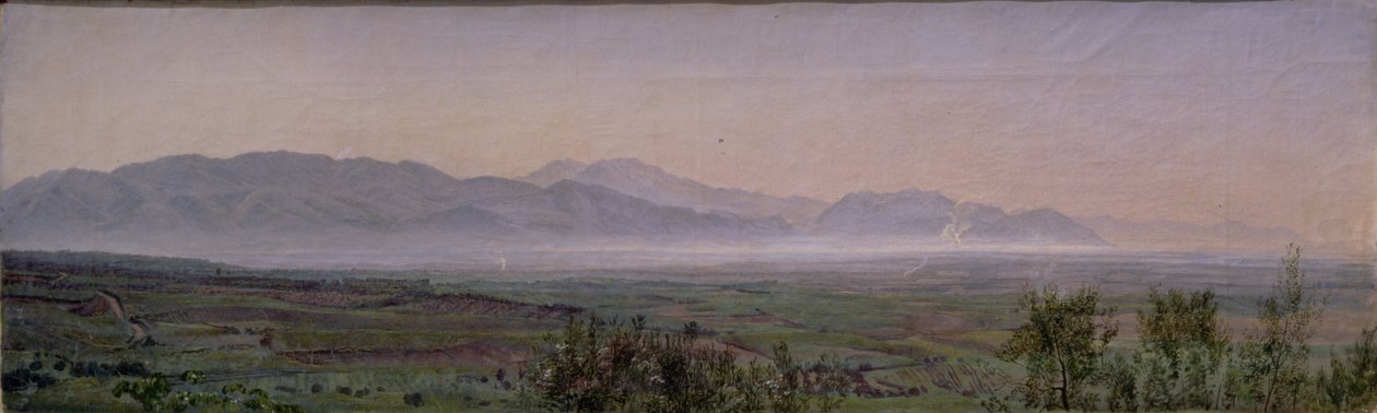 ポンティーネ沼地、1840年頃（紙に油彩） 作： アレクサンドル・アンドレエヴィッチ・イワノフ