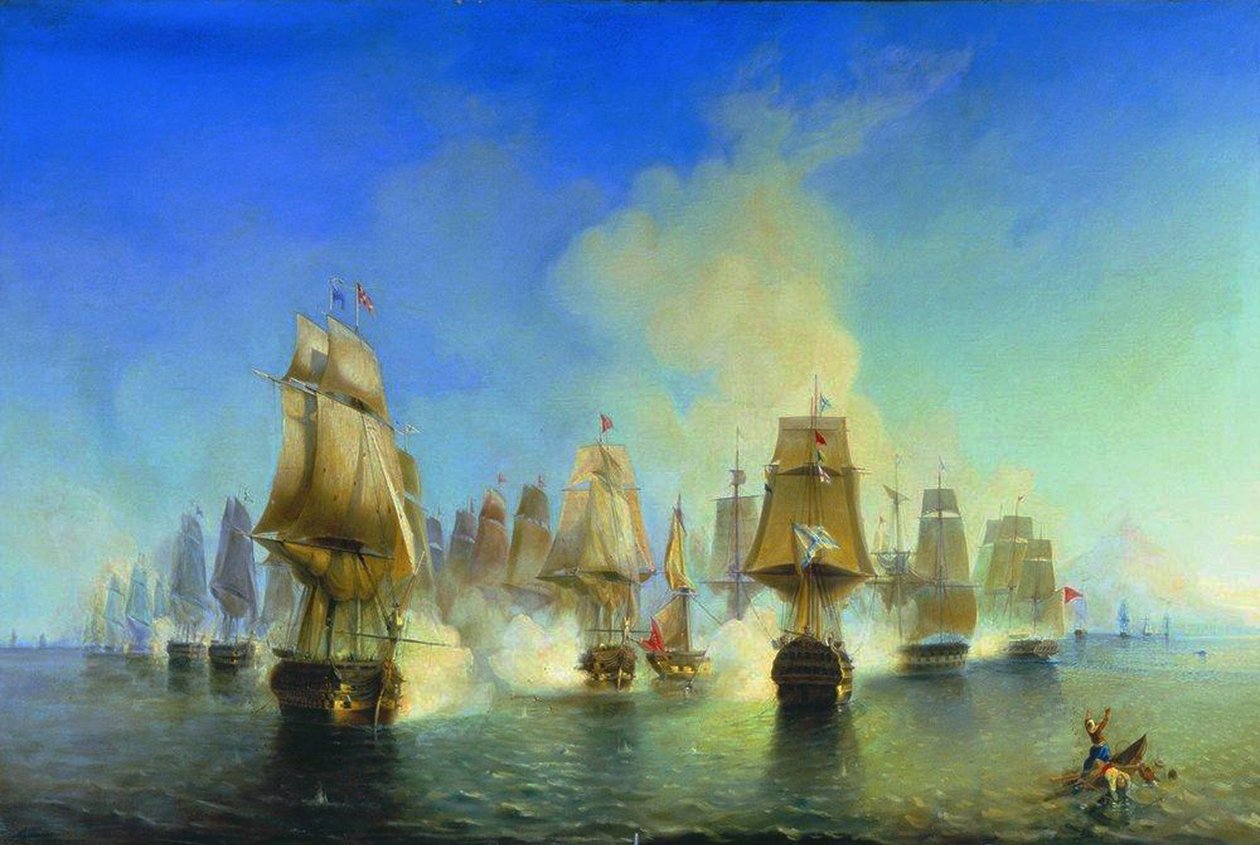 アトス海軍の戦い 作： アレクセイ・ペトロヴィッチ・ボゴリュボフ