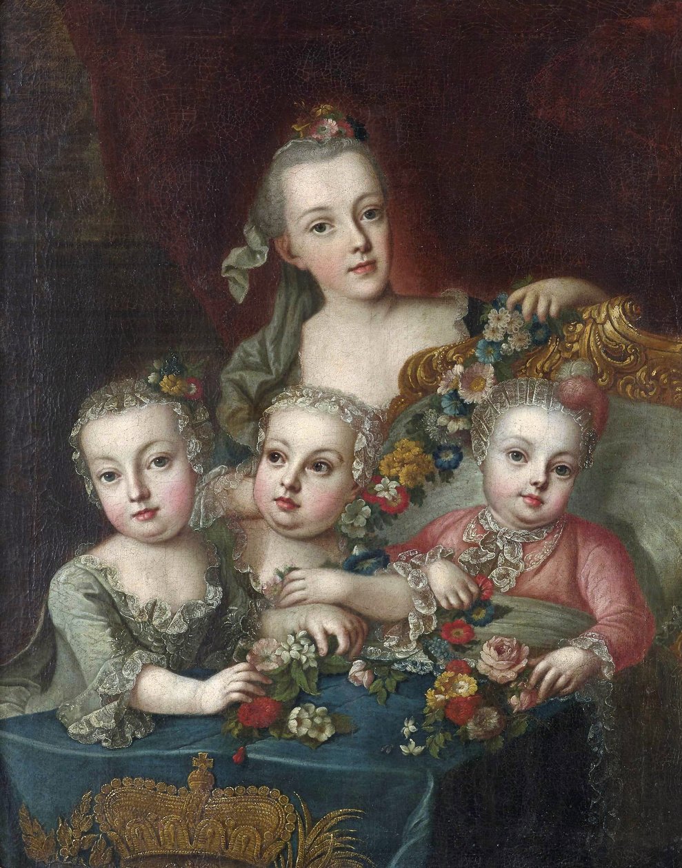 オーストリア皇后マリア・テレジアの子供たちの肖像