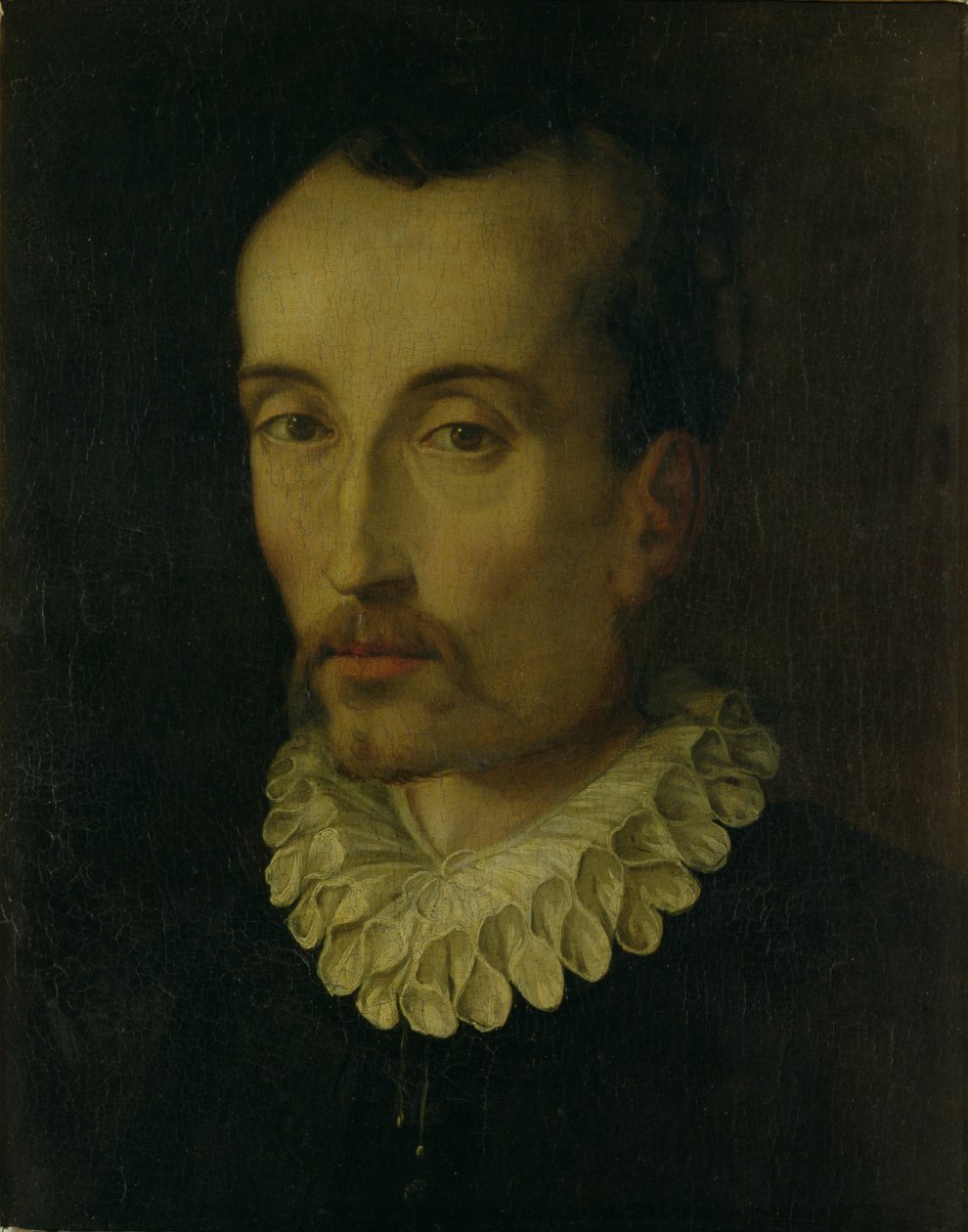 Torquato Tasso、1585-90の肖像 作： アレッサンドロ・アロリ