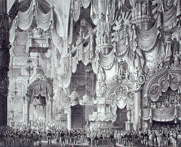 フェルディナンド1世(1793-1875)の戴冠式(ミラノ大聖堂) 作： アレッサンドロ（後）サンキリコ