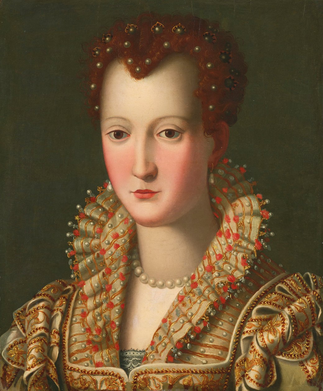 ヴァージニア・デ・メディチ（1568-1615）の肖像、胸像 作： アレッサンドロ・アロリ