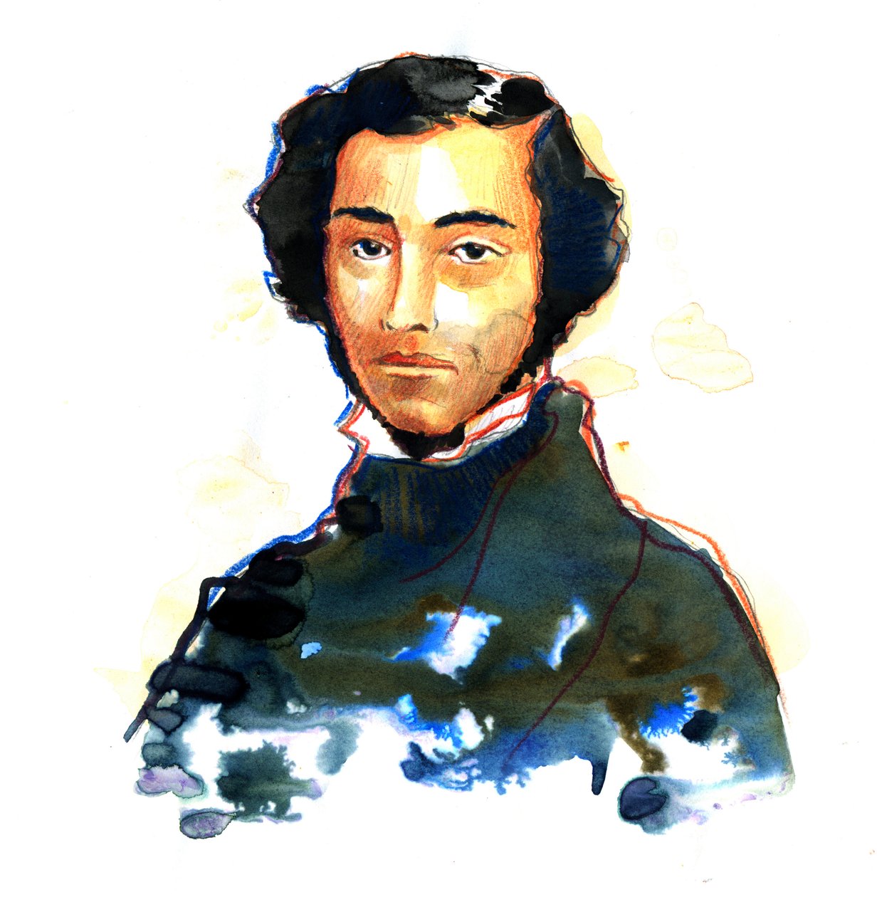 Charles-Alexis-Henri Clerel de Tocqueville (1805-59) - Alexis de Tocqueville (Alexis Charles Henri Cleral de Tocqueville) (1805 - 1859)、フランスの歴史家および政治家の肖像 作： アレッサンドロ・ロナティ
