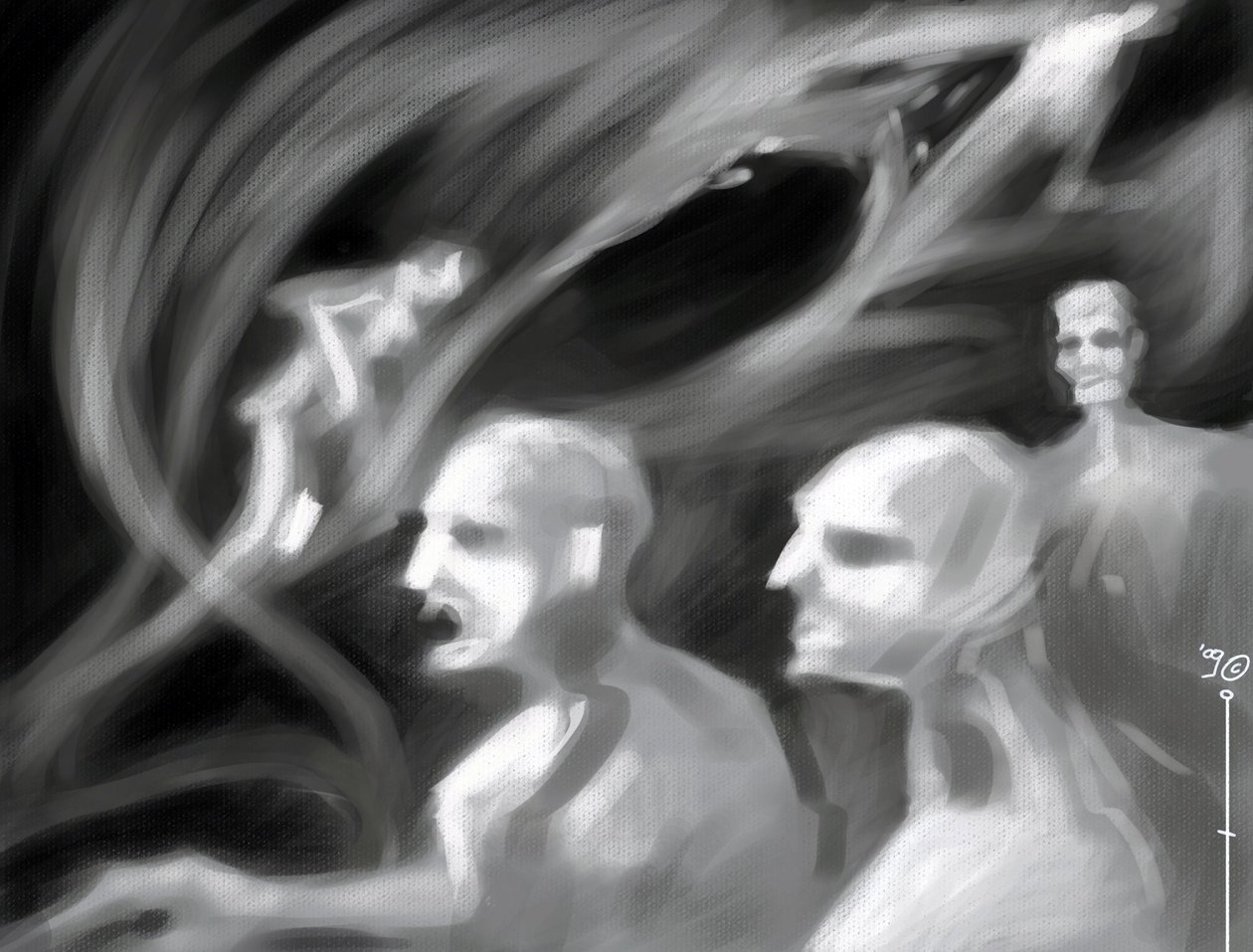 ファンタスティック クリーチャーズ: アレッサンドロ ロナティによるスペクトルのグループの描画 作： アレッサンドロ・ロナティ