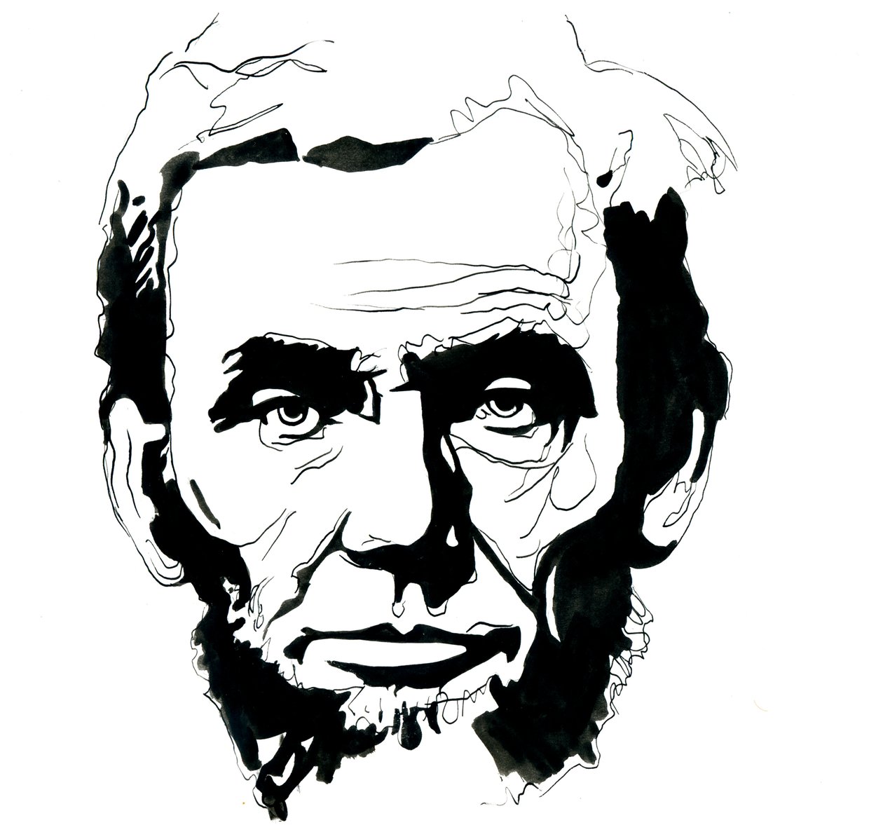 エイブラハム・リンカーンの肖像 (1809-1865) アメリカ合衆国大統領 (アメリカ大統領エイブラハム・リンカーンの肖像) 作： アレッサンドロ・ロナティ