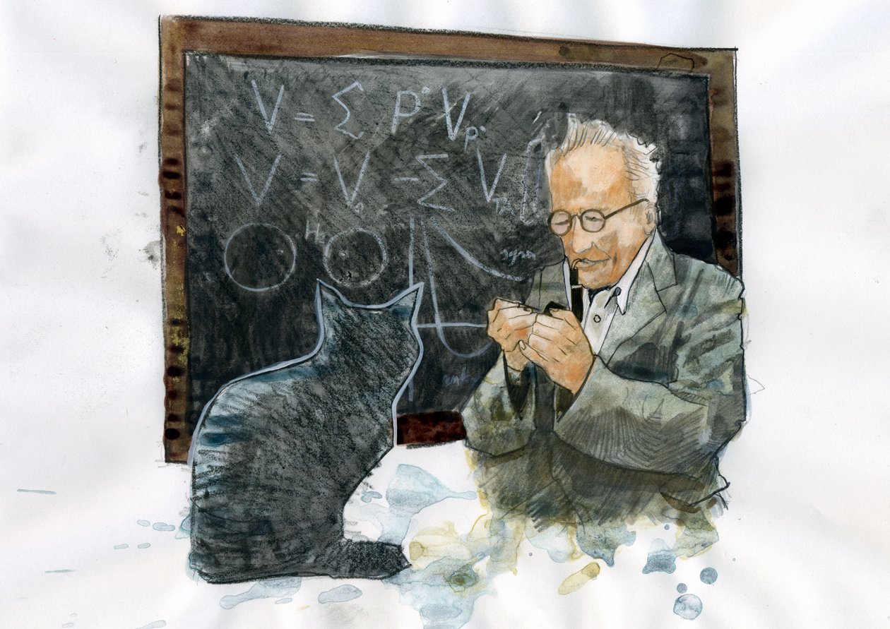 Portrait of Erwin Schrodinger (1887-1961) (Portrait of Erwin Erwin Schrodinger) 作： アレッサンドロ・ロナティ