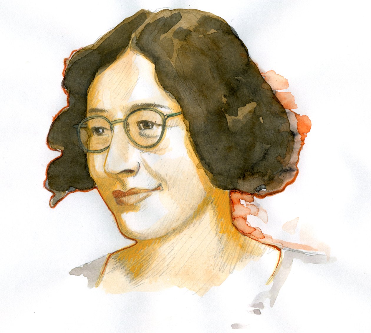 Retrato de Simone Weil (aguarela sobre papel) 作： アレッサンドロ・ロナティ
