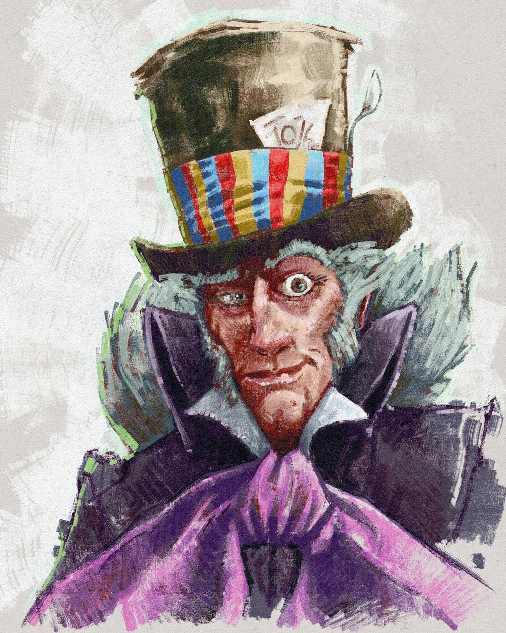 マッドハッターの肖像（イラスト）
