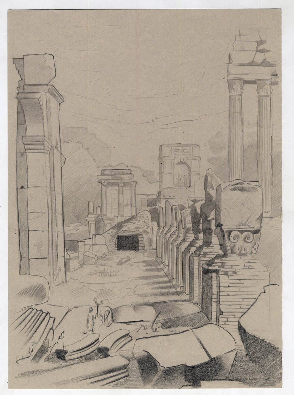 Ruins of the Roman era in Rome, Forum (foro romano) Drawing by Alessandro Lonati.   1458811   ja       japanese Successfully Translated  Original: Captain George Duff Translat: Captain George Duff 1436868 ja japanese Successfully Translated Original: Notre 作： アレッサンドロ・ロナティ
