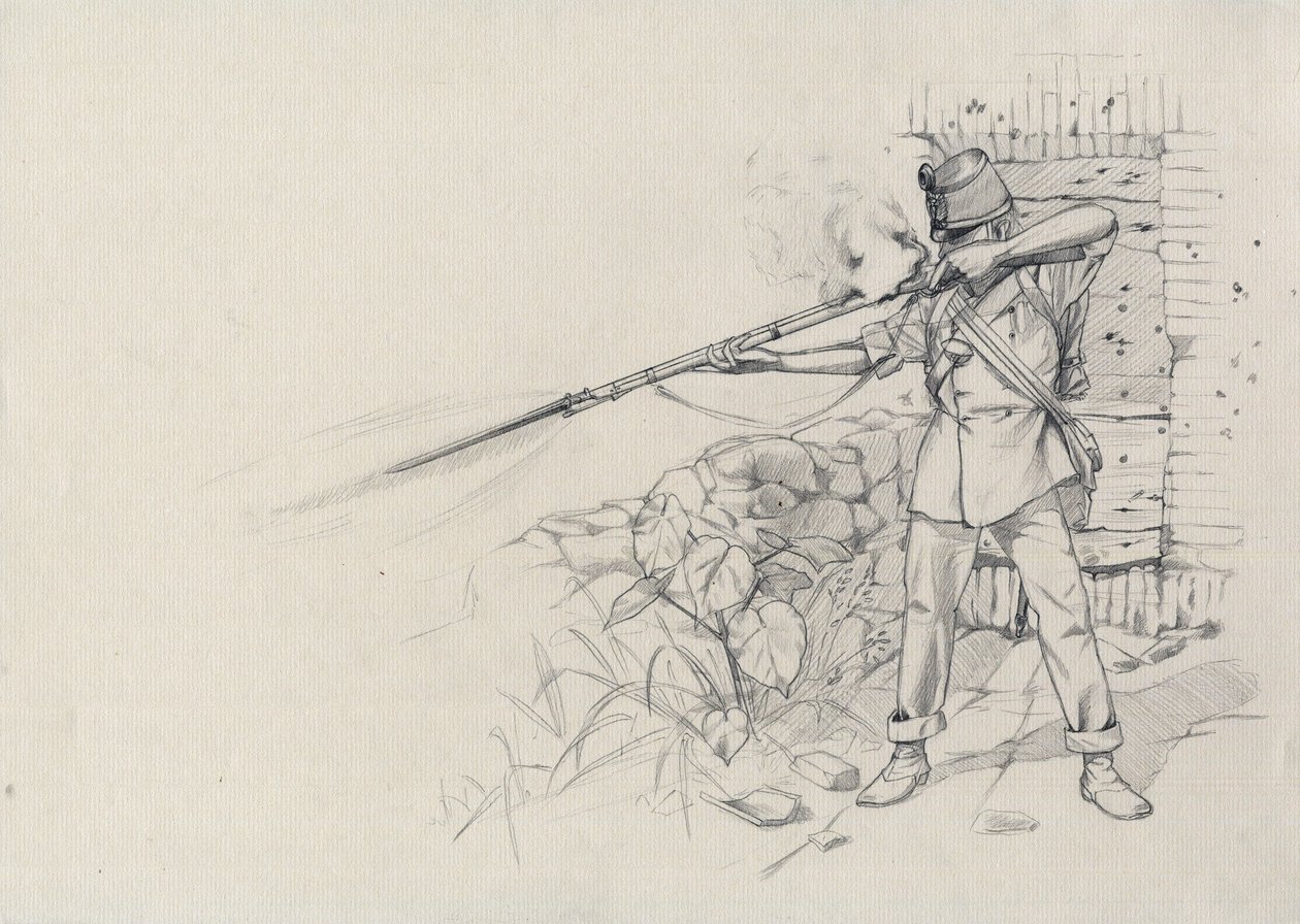 Segundo Império (1852-1870): atirador de infantaria, soldado do exército austríaco, austro-húngaro (austro-húngaro) 作： アレッサンドロ・ロナティ