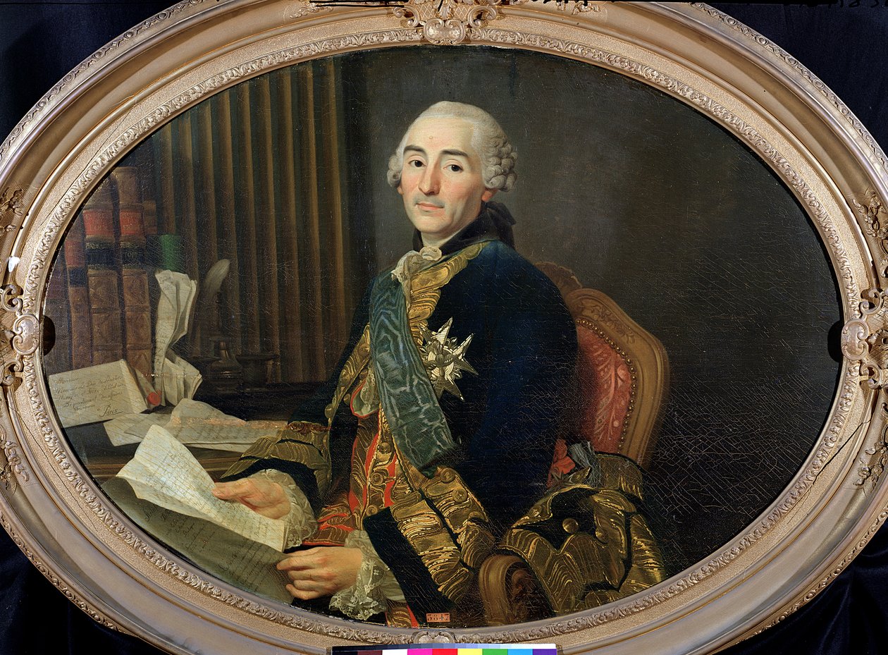 Cesar-Gabriel de Choiseul-Chevigny（1712-85）プラスリン公、1763 作： アレクサンダー・ロスリン