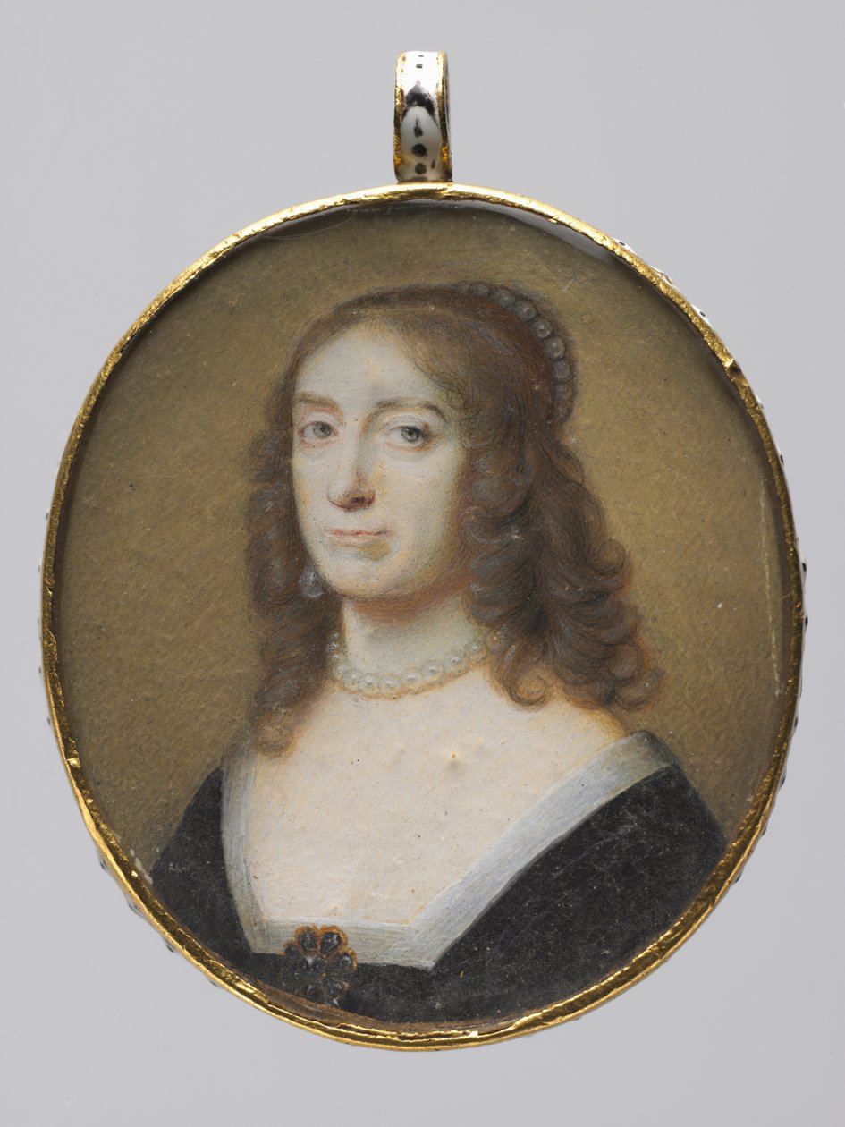 1630年代のエリザベススチュアート、パラレス王女、ボヘミアの女王の肖像画。 作： アレクサンダー・クーパー